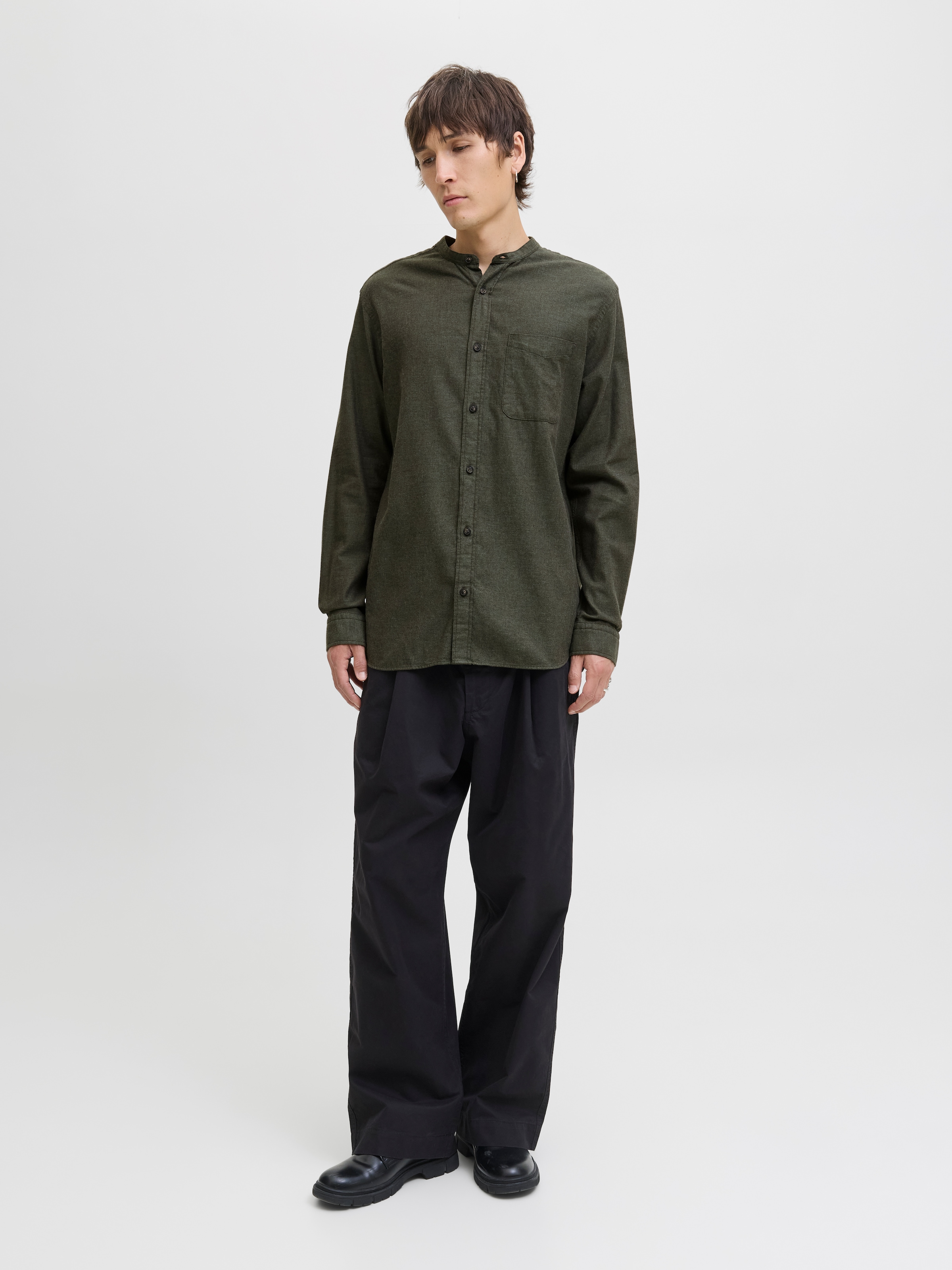 Jack & Jones Langarmhemd »JJEBAND MELANGE SHIRT L/S SN«