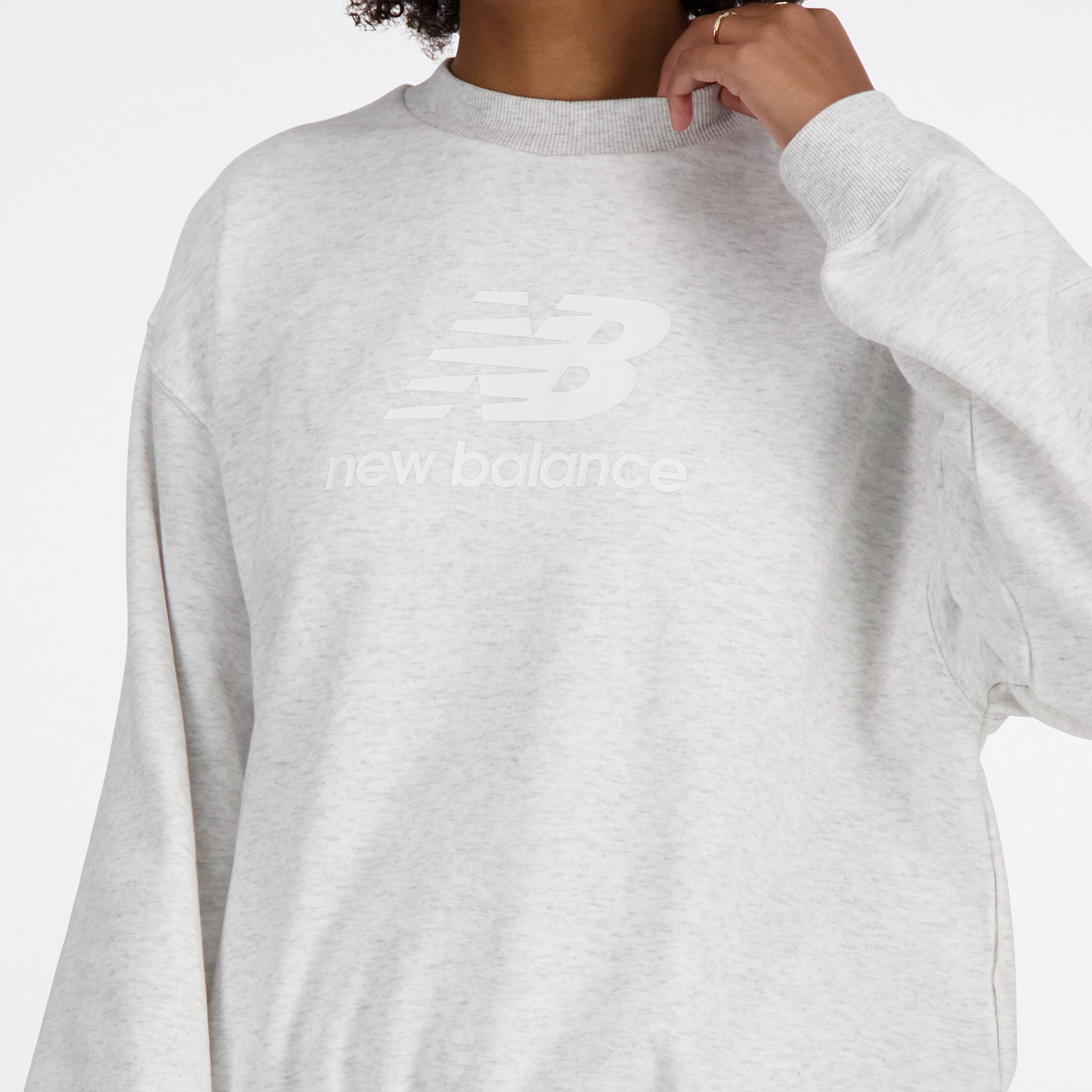 New Balance Kapuzensweatshirt »SPORT ESSENTIALS FRENCH TERRY LOGO CREW«