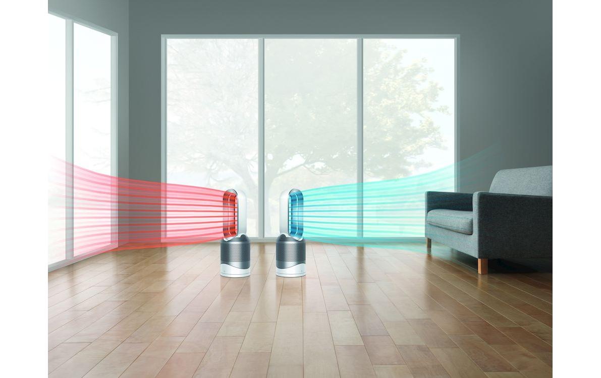DYSON Bodenventilator »Pure Hot+Cool HP00 (Silberfarben/Weiss)«