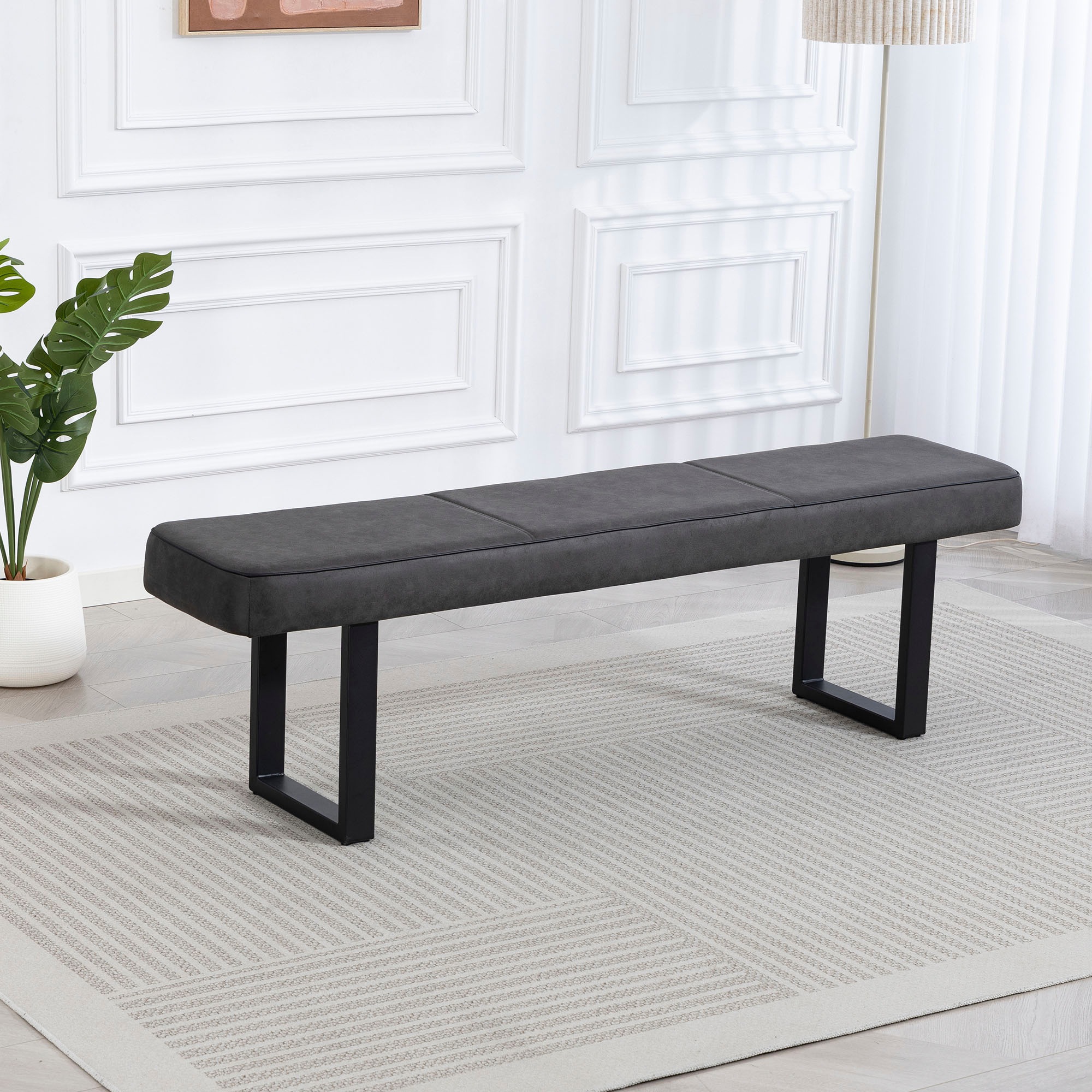 Image of Duo Collection Sitzbank "Tara Bank" Hochwertiger Mikrofaserbezug, mit Federkern, bis 260 kg belastbar