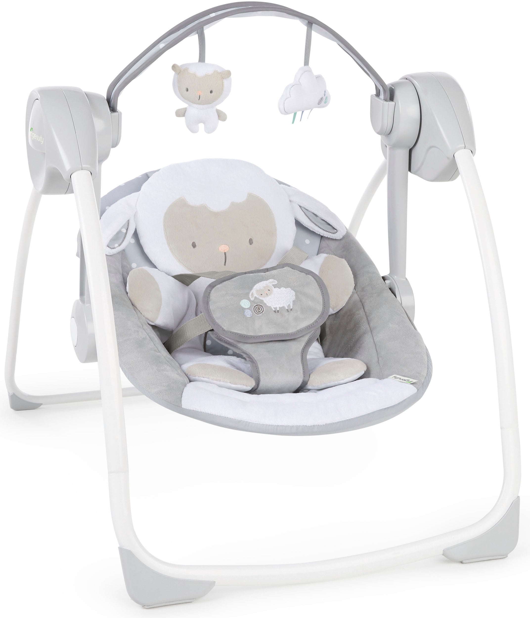 ingenuity Babyschaukel »Comfort 2 Go, Cuddle Lamb«, bis 9 kg, tragbar