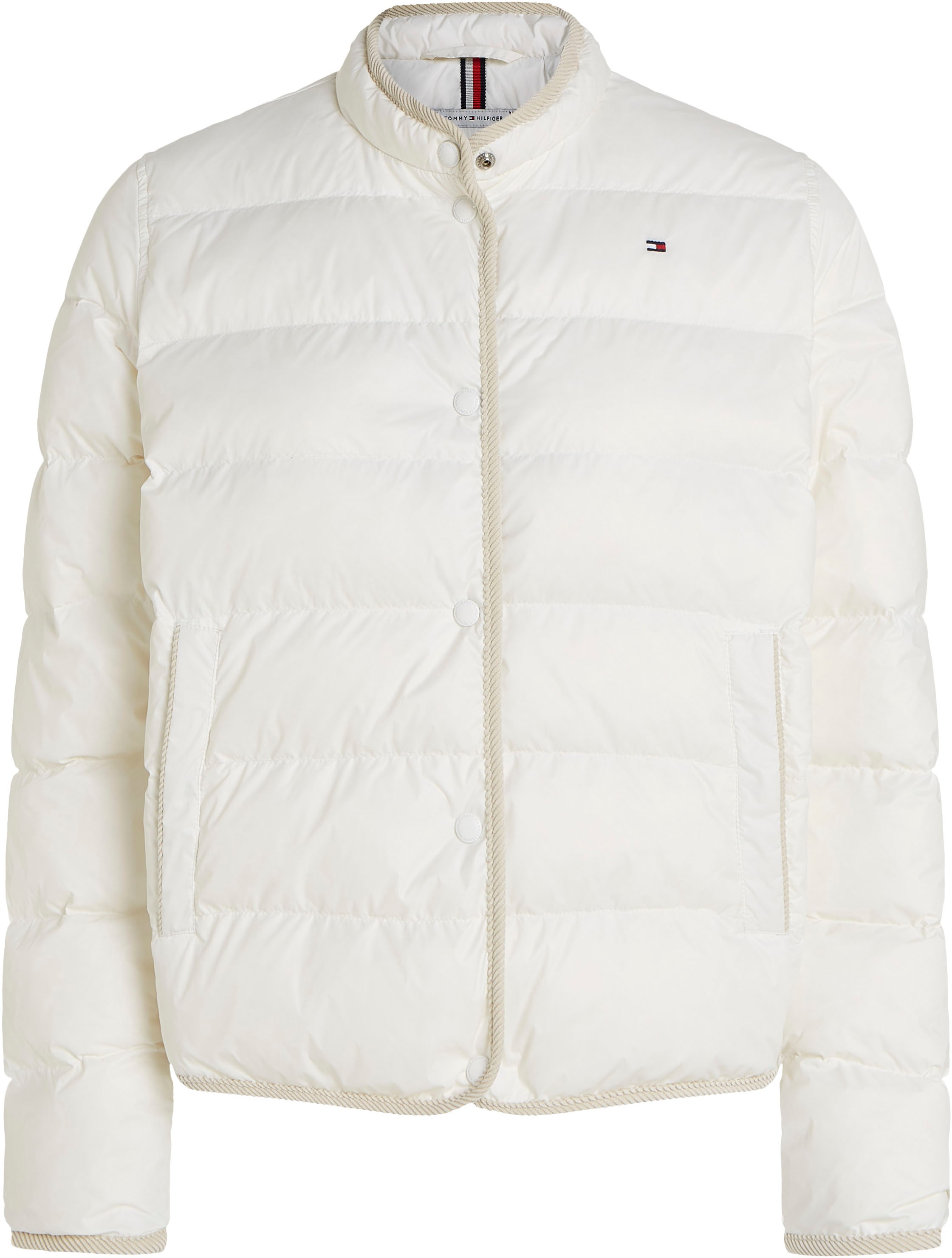 Tommy Hilfiger Steppjacke »LW DOWN COLLARLESS JACKET«, mit leichter Wattierung