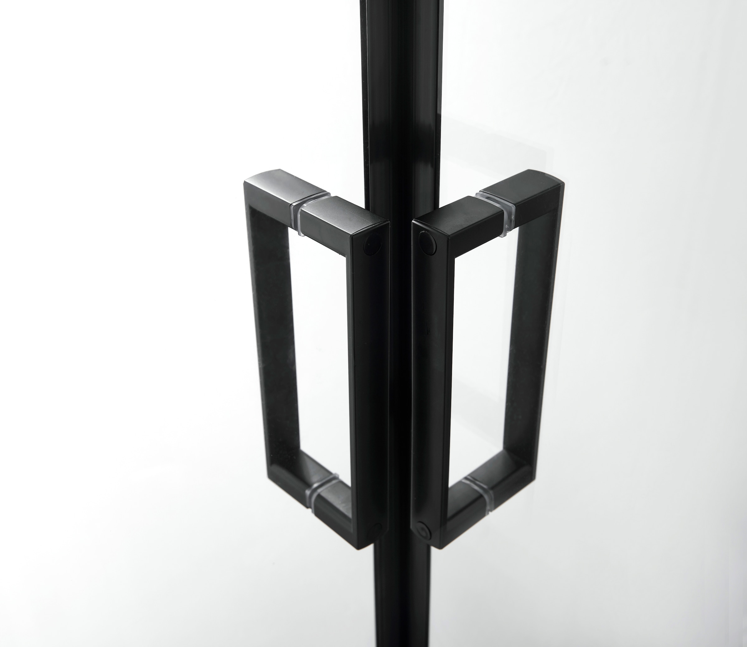 welltime Eckdusche »Florenz 2.2 Black« Hebe-Senk-Mechanismus, barrierefrei einbaubar, mit Drehtüren