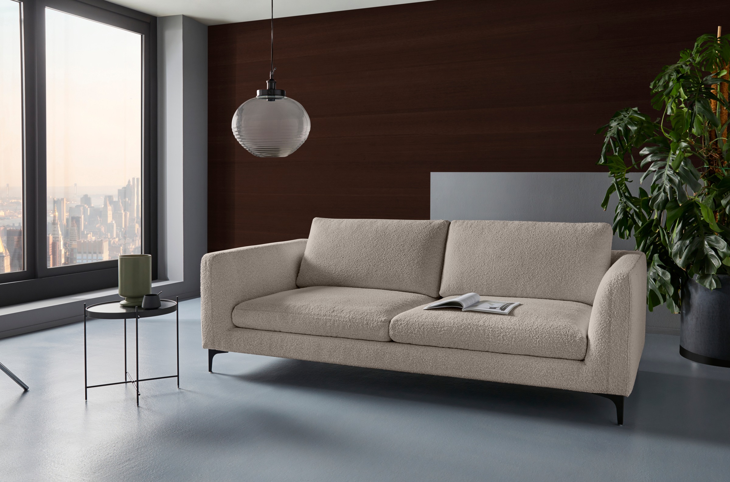 Image of Places of Style 3-Sitzer »Nixon«, auch in Samtvelours, inkl. Rückenkissen bei Ackermann Versand Schweiz