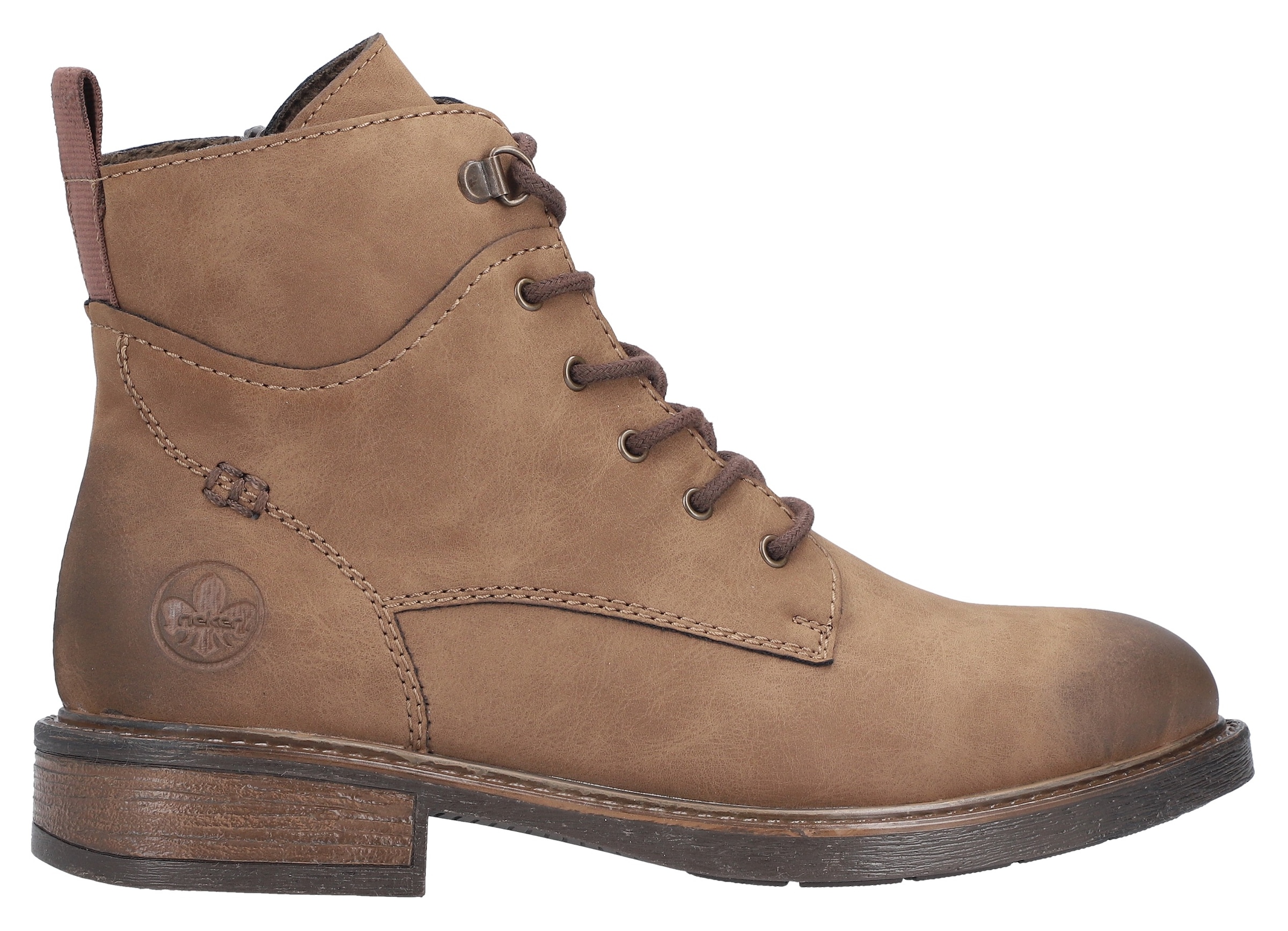 Rieker Schnürstiefelette  Schnürboots, Casual-Boots in aktueller Used-Optik