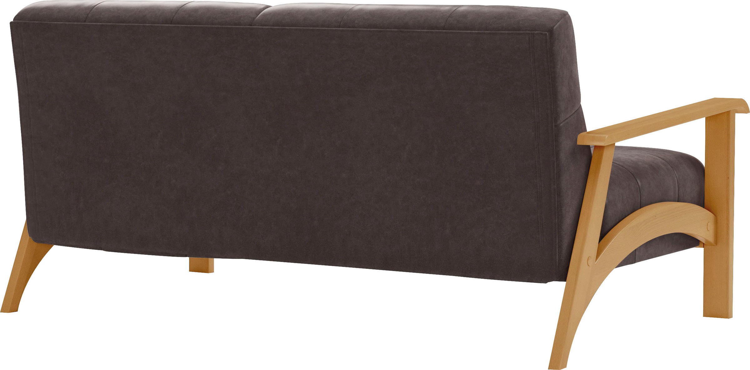 sit&more 2,5-Sitzer »Billund«, Armlehnen aus eichefarbigem Buchenholz, verschiedene Bezüge und Farben