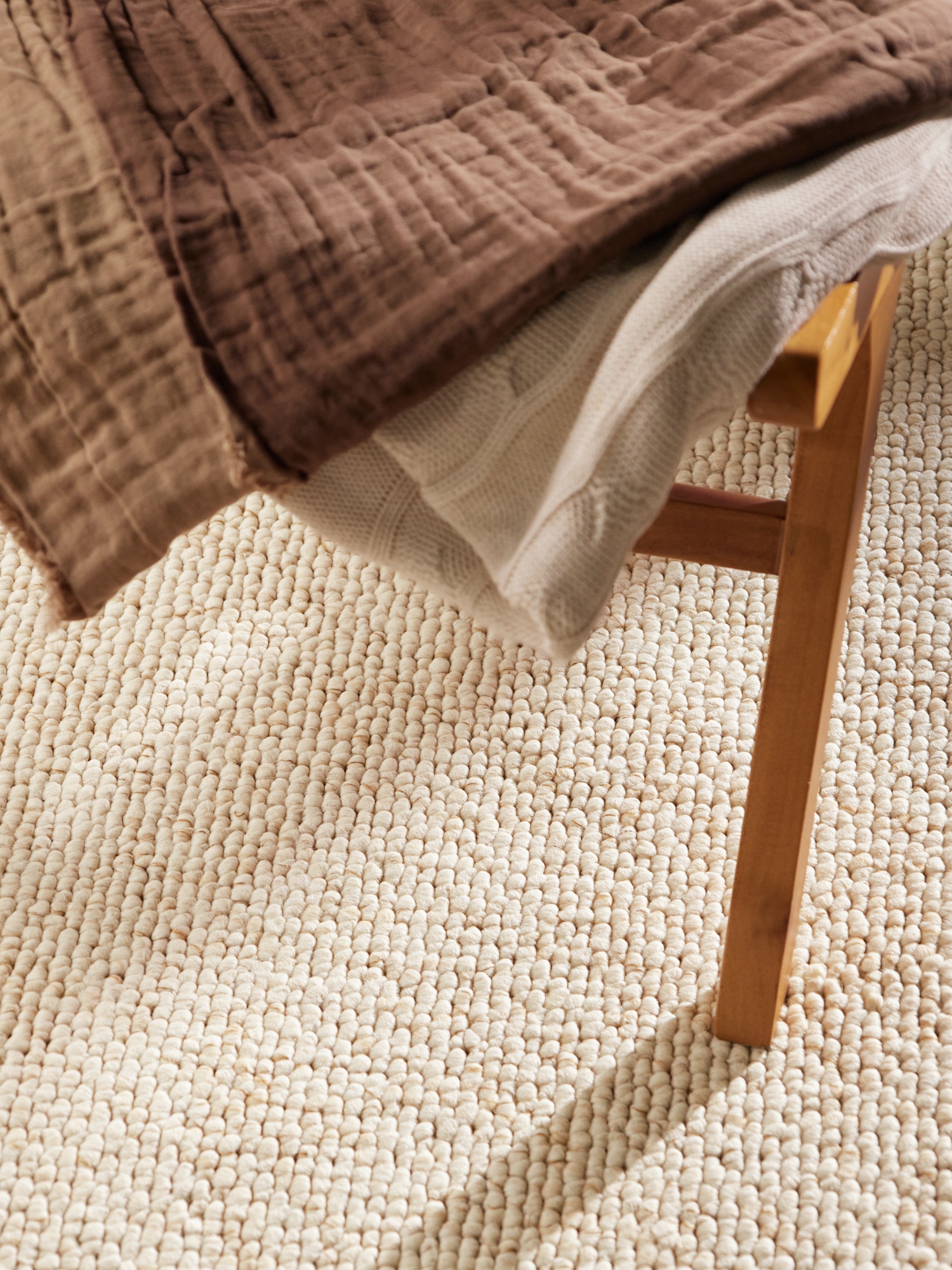 HANSE Home Tapis »Wolly 2« Rectangulaire 12 mm Höhe tissu plat, coureur, style scandinave, aspect laine, salle à manger, salon, couloir