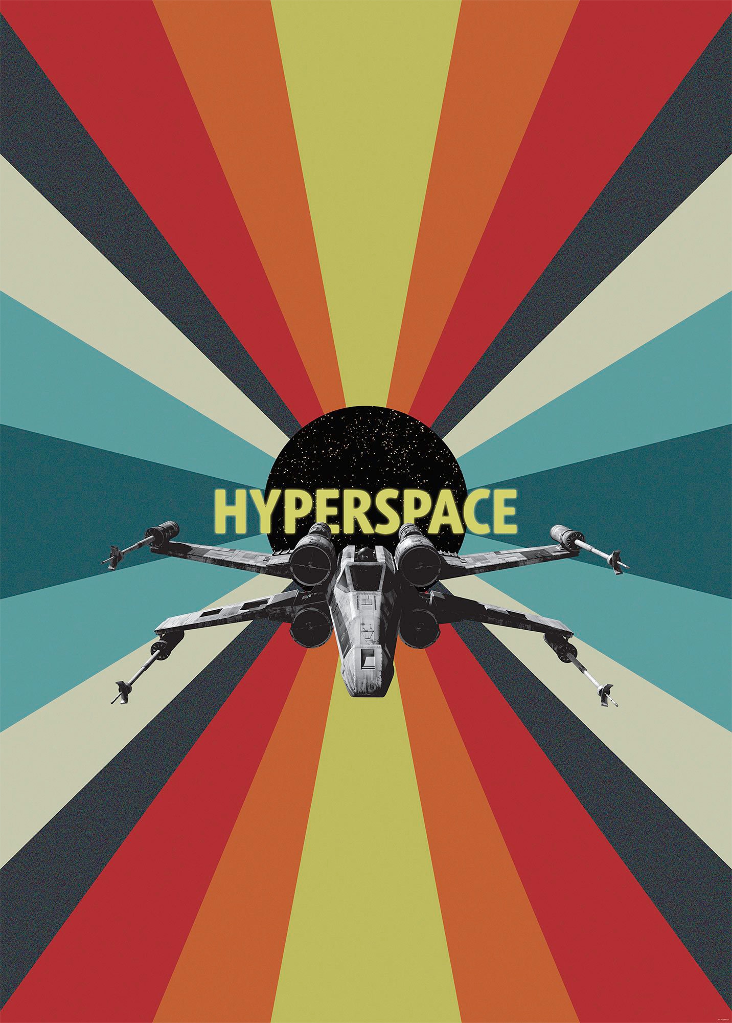 Image of Komar Vliestapete "Digitaldruck Vlies - Star Wars Hyperspace - Grösse 200 x 280 cm" bedruckt glatt Kinderzimmer