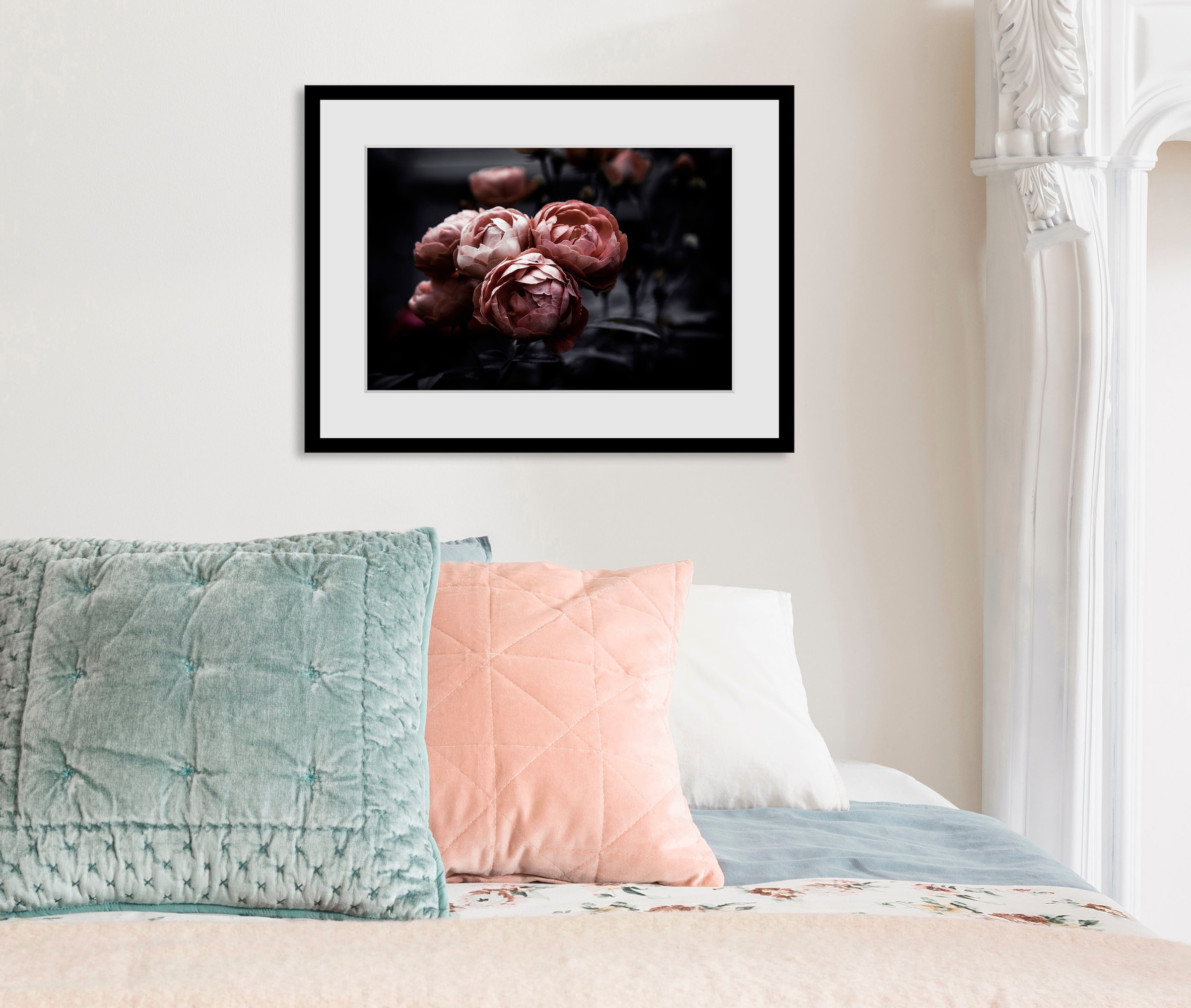 Image of queence Bild "Tabea" Blumen Foto Pflanzen Pflanzenbilder 1 Stk. tlg. HD Premium Poster-Druck inkl. Holzrahmen
