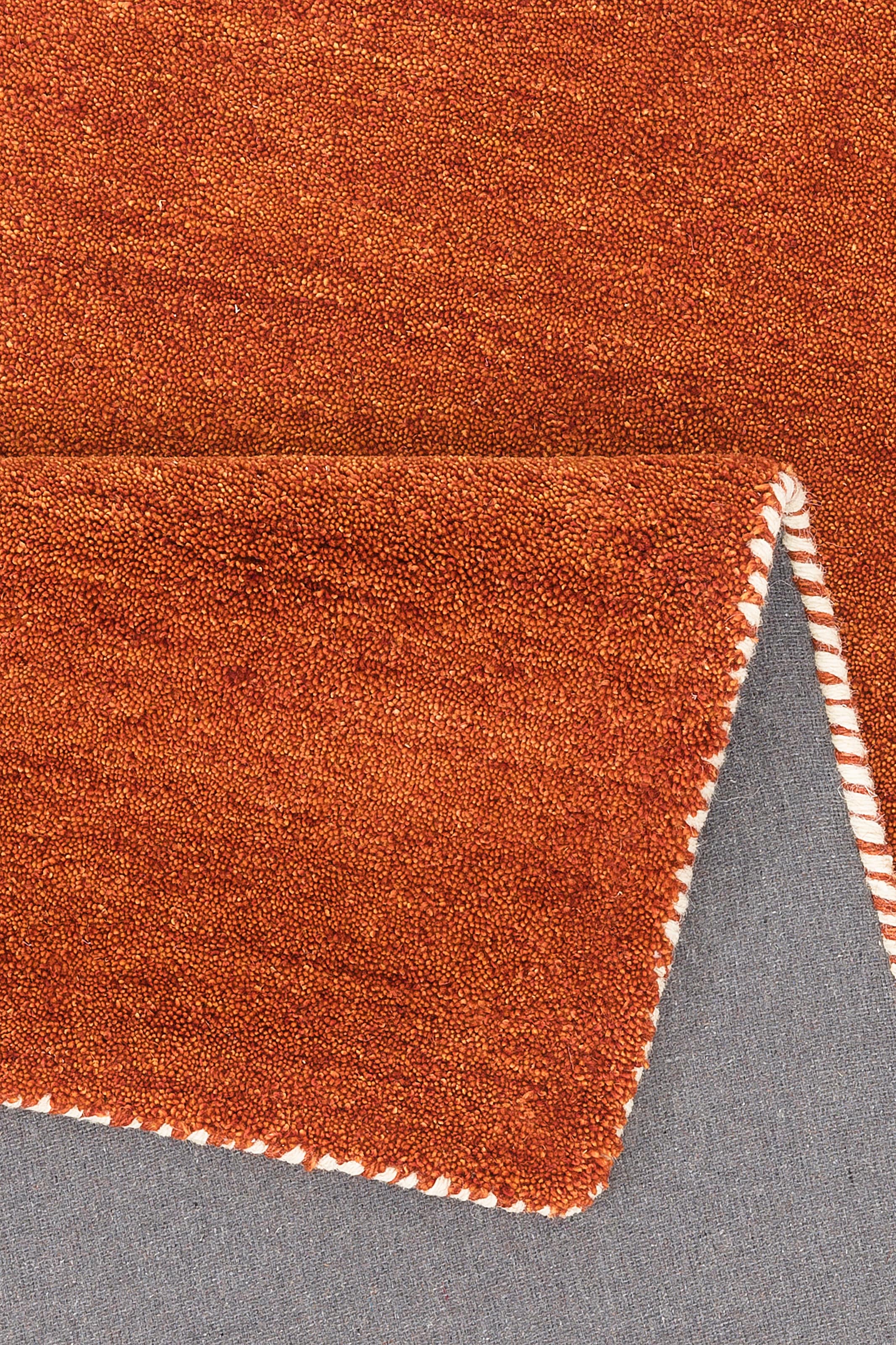 THEKO Tapis en laine »Gabbeh Uni, Handgefertigt, Teppich, meliert, reine Wolle,« Rectangulaire 14 mm Höhe Schlafzimmer, Wohnzimmer, Esszimmer, auch als Läufer oder rund