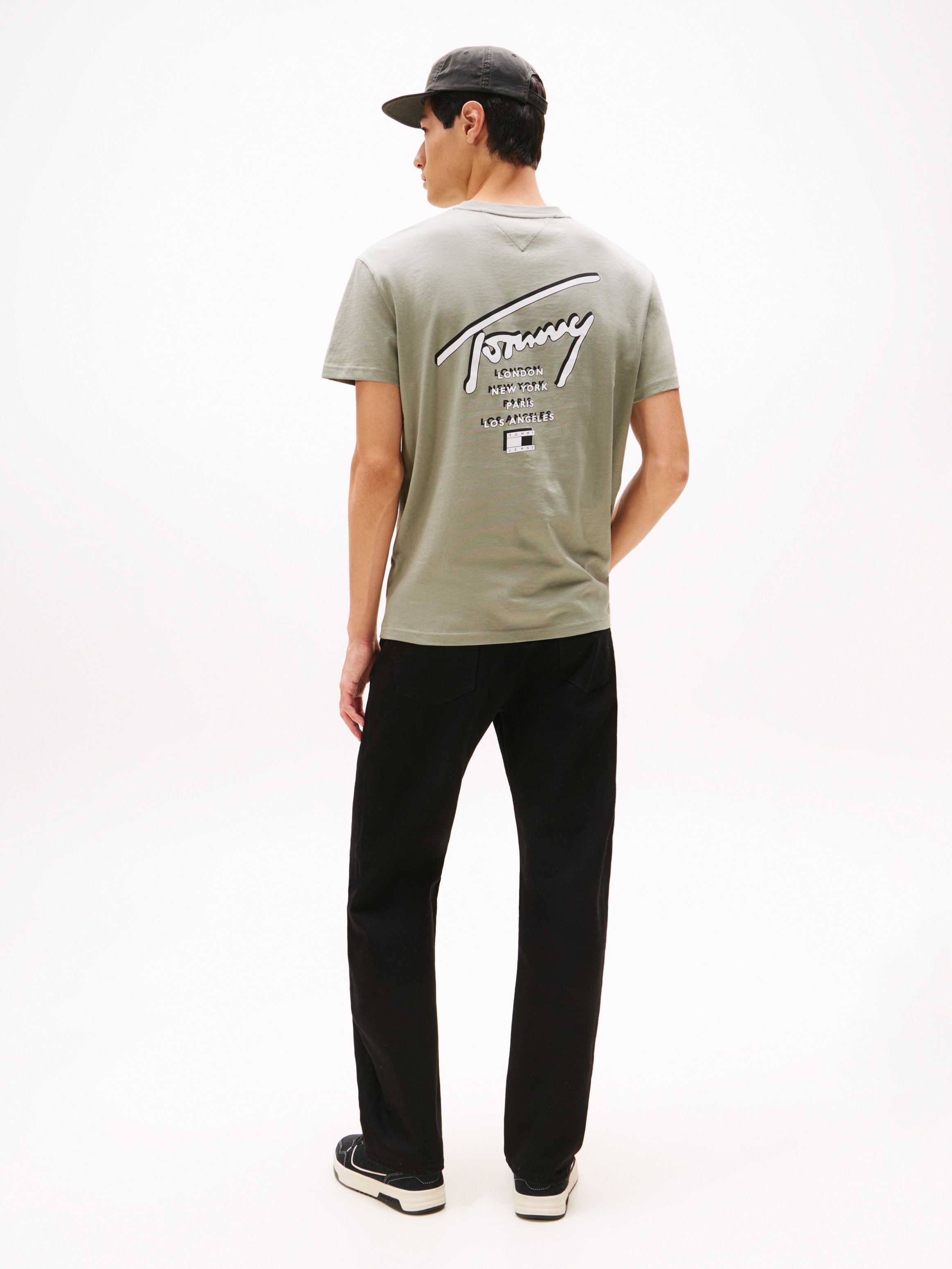 Tommy Jeans T-Shirt »TJM SIGN CITY TEE EXT«, Rundhals, regular fit, grosser Rückenprint