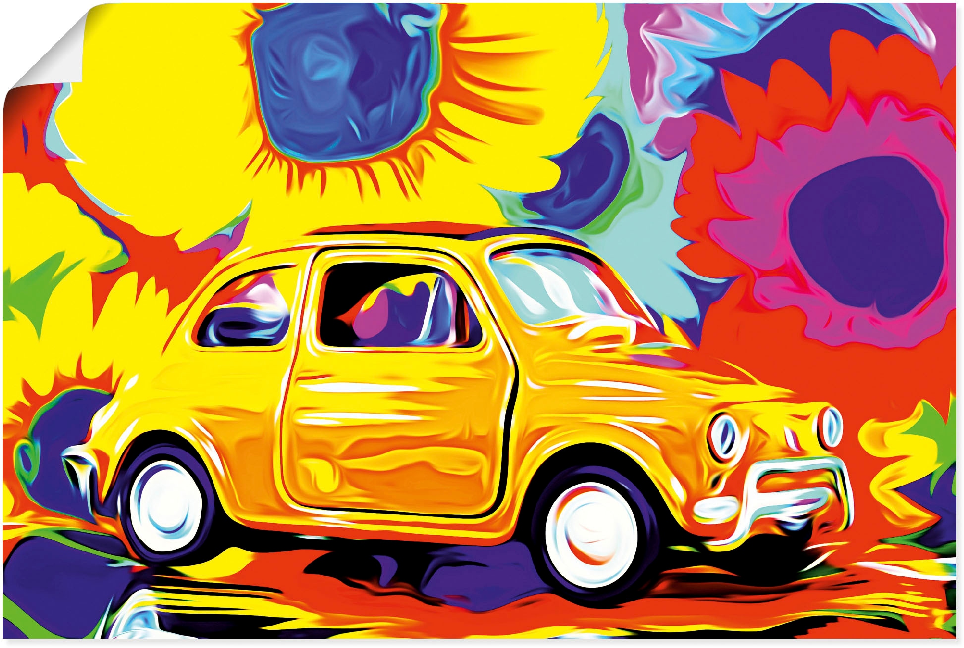 Artland Wandbild »Fiat 500«, Auto, (1 St.), als Alubild, Leinwandbild,  Wandaufkleber oder Poster in versch. Grössen maintenant