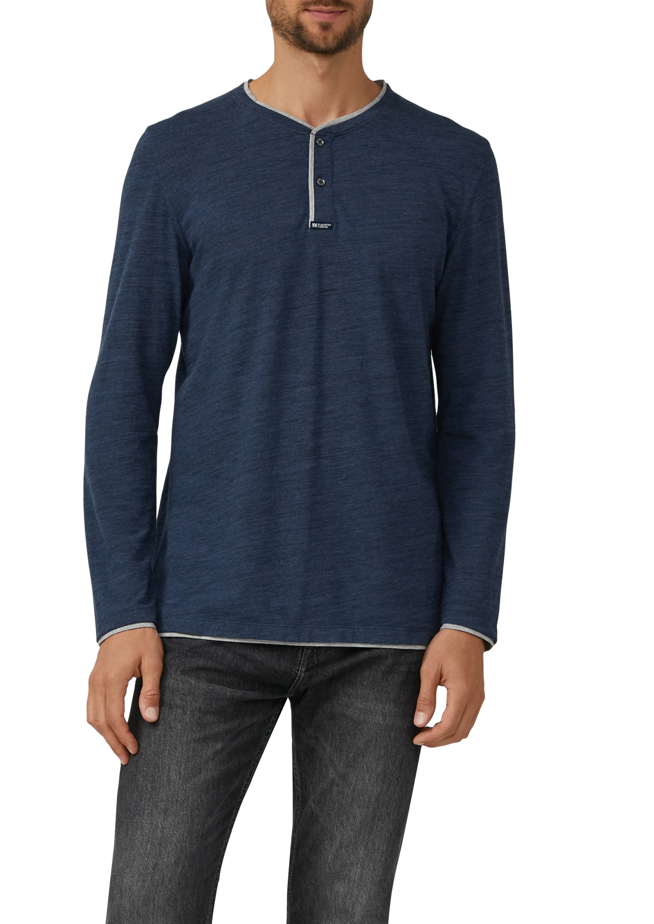 Image of s.Oliver Henleyshirt mit Kontrast-Details