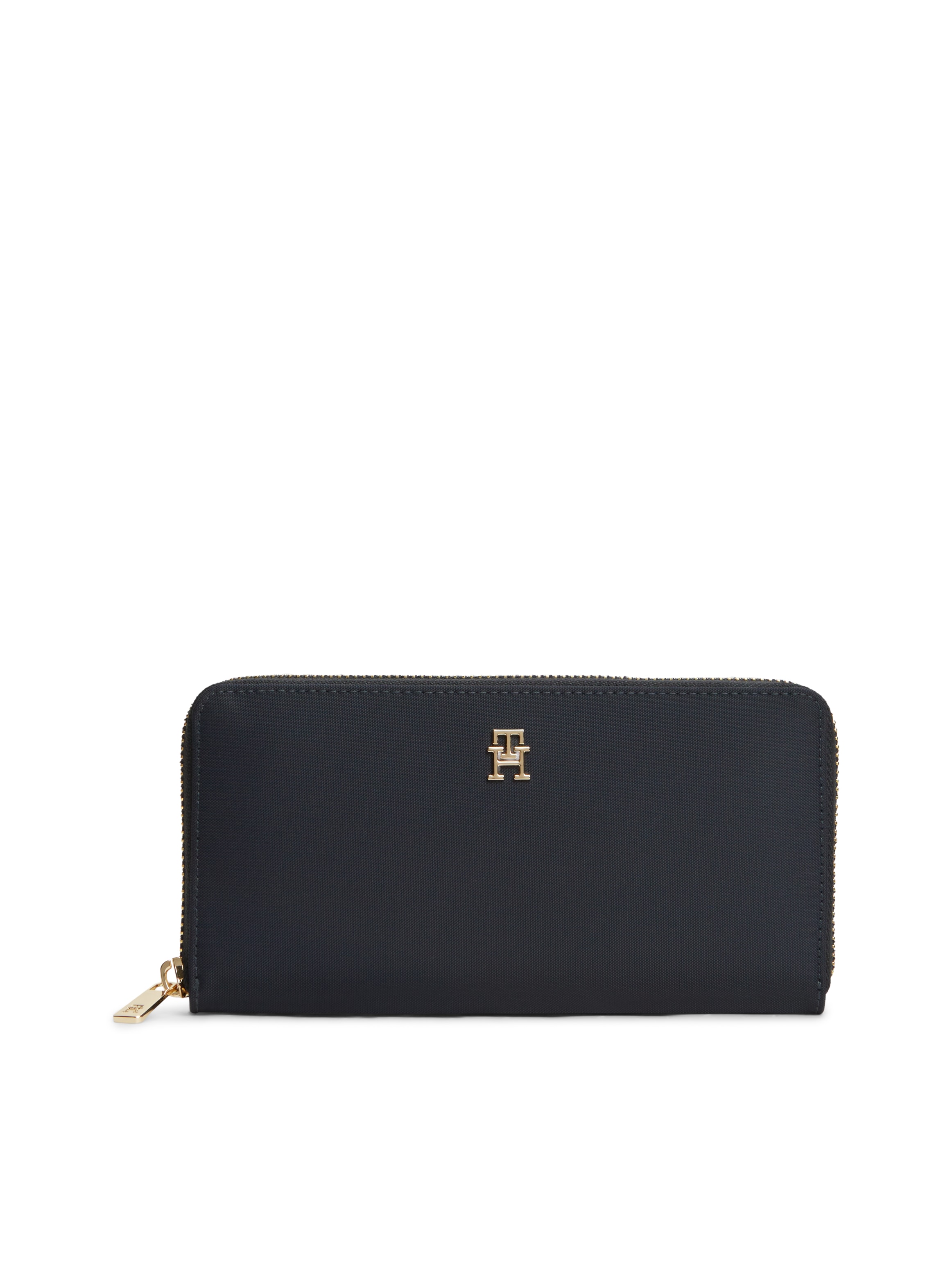 Image of Tommy Hilfiger Geldbörse "POPETTE LRG ZA NYLON" Damen Geldbeutel, Portemonnaie mit TH-Logo-Schmuckelement