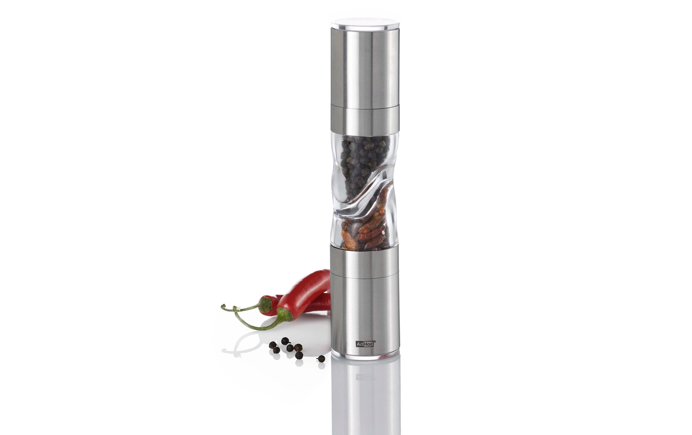 AdHoc Gewürzmühle »22 cm Silberfarben«
