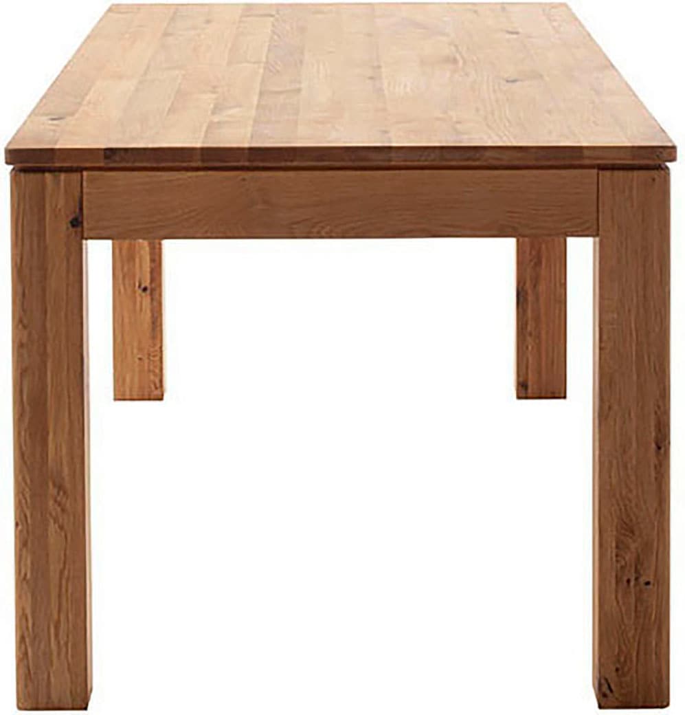 MCA furniture Esstisch »ETNA 4-Fuss Tisch« Einzelstück,  Massivholz,durchgehende Lamelle,Stollenfuss 10x10cm,Tischplatte 2,5cm