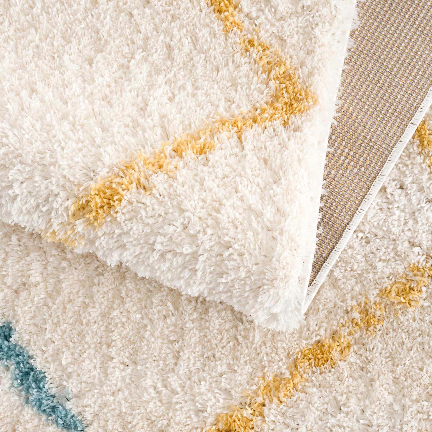 Carpet City Hochflor-Teppich »Pulpy 557«, rechteckig, 30 mm Höhe, besonders weich, Ethno Look, ideal für Wohnzimmer & Schlafzimmer