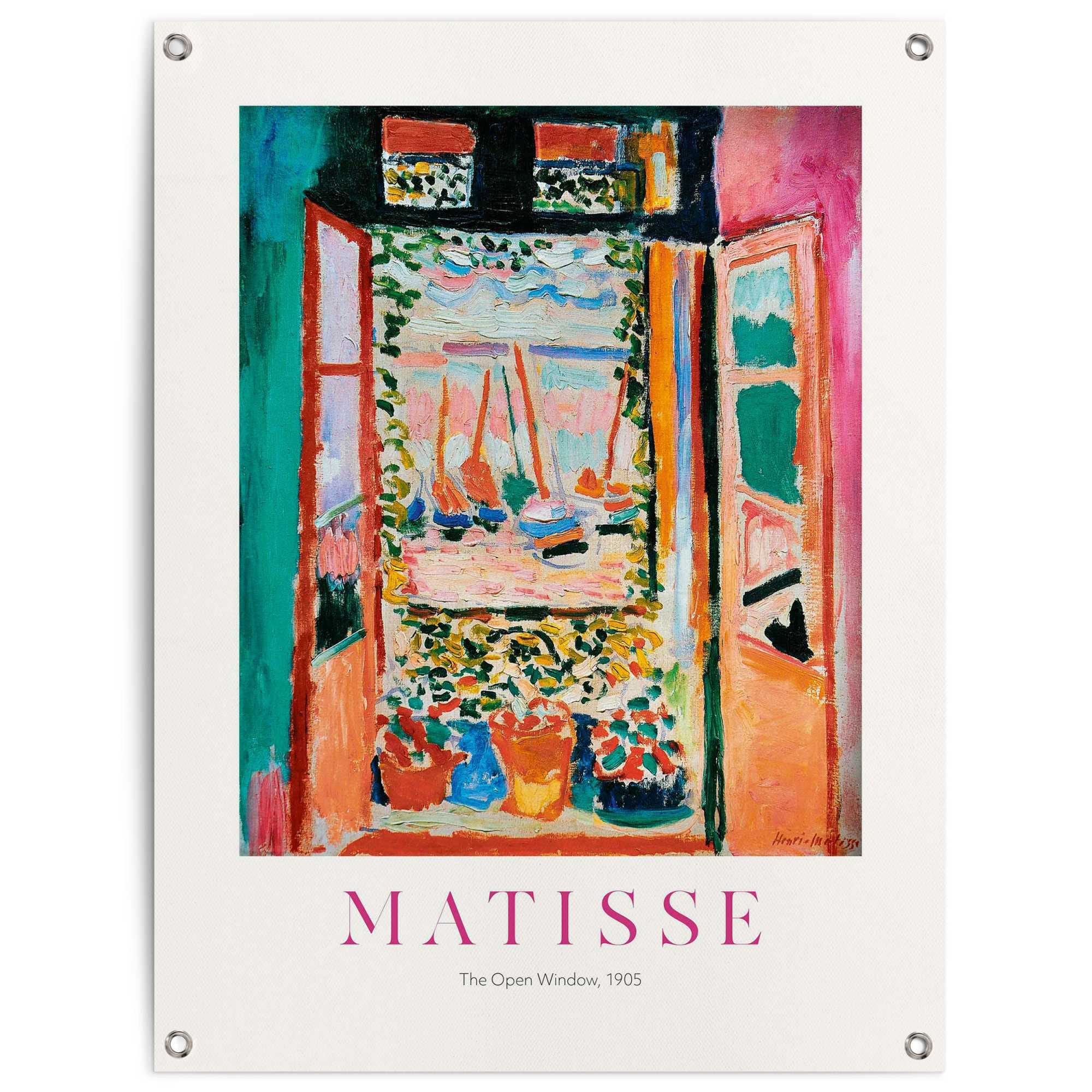 Image of Reinders Poster "Henri Matisse Window" Outdoor für Garten oder Balkon