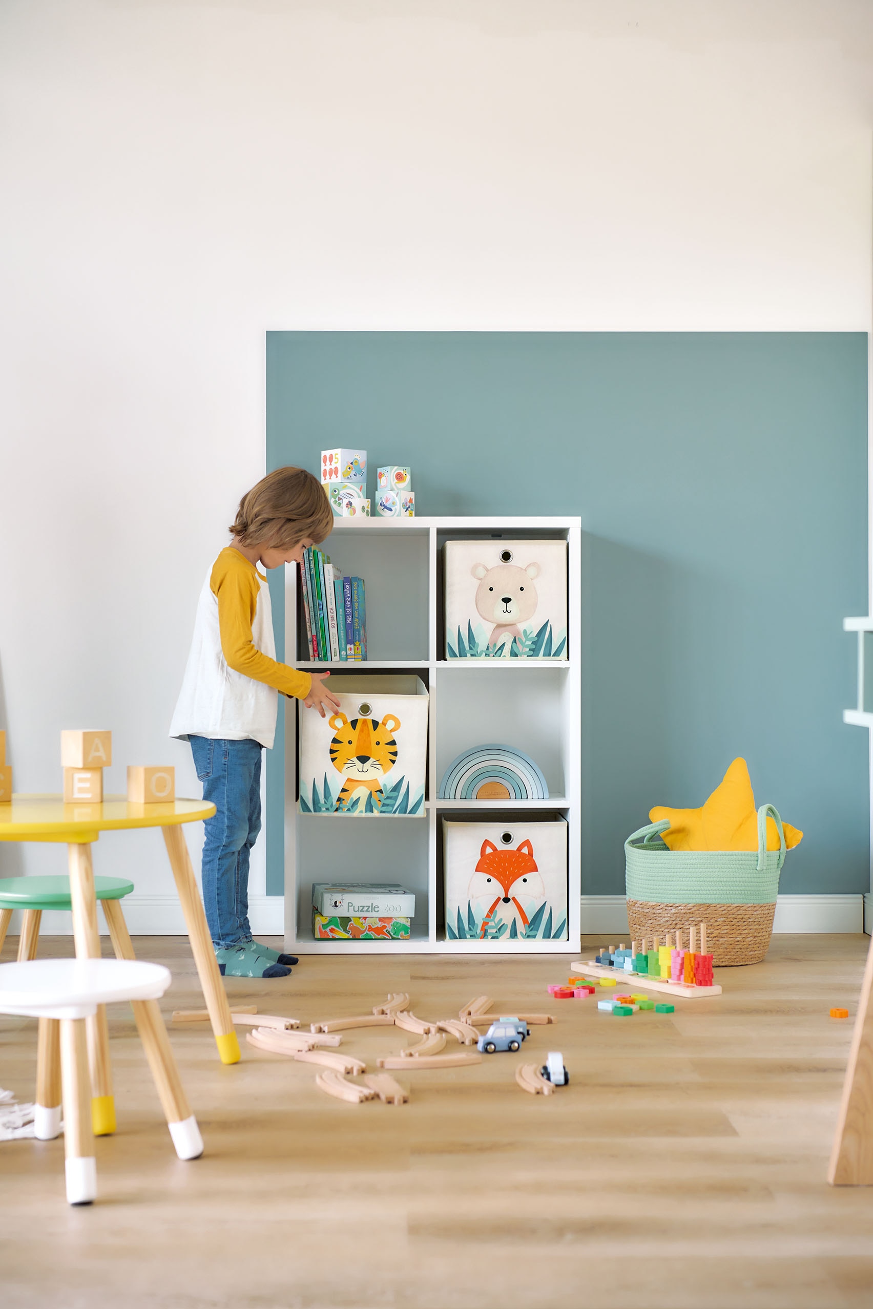 Zeller Present Aufbewahrungsbox "Animals" Vlies, faltbar, verschiedene Tiermotive
