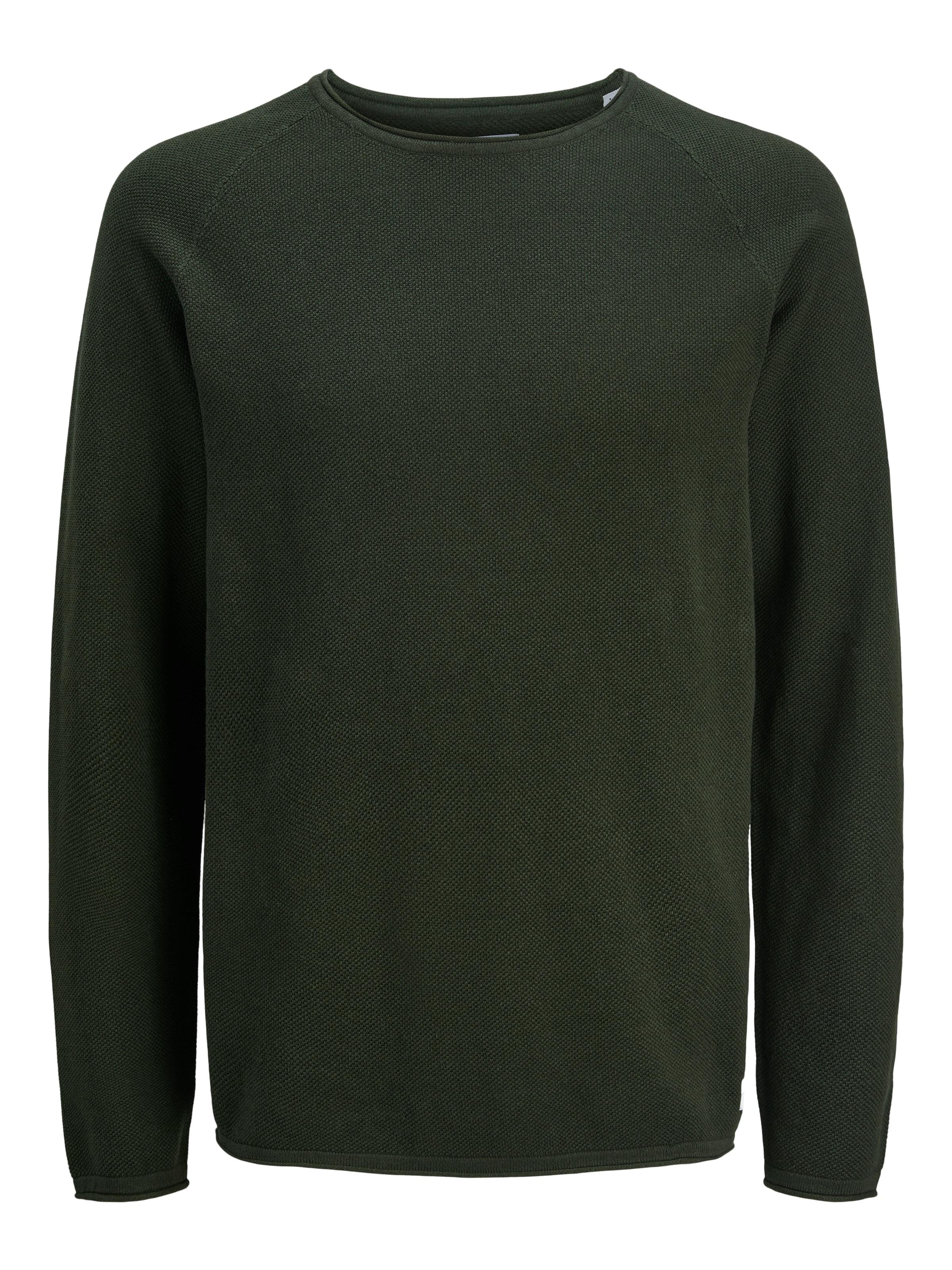 Jack & Jones Rundhalspullover »JJEHILL KNIT CREW NECK NOOS«, aus Strukturstrick