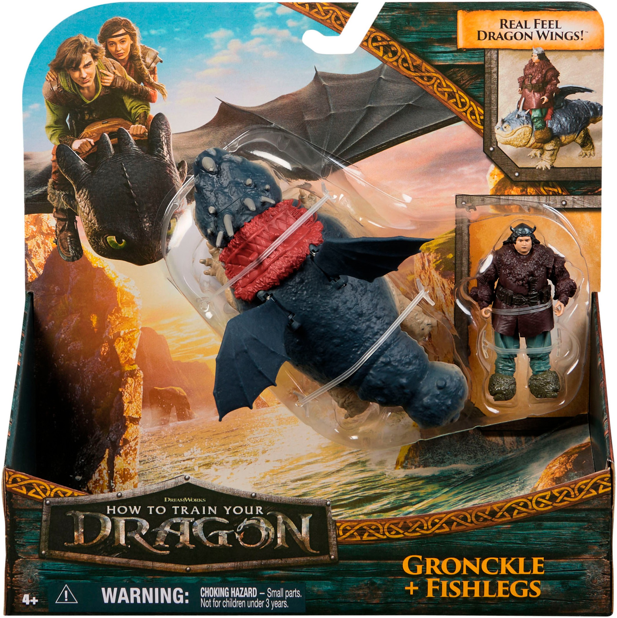 Image of Spin Master Spielfigur "Dragons Movie - Viking & Dragon - Fleischklops & Fischbein"