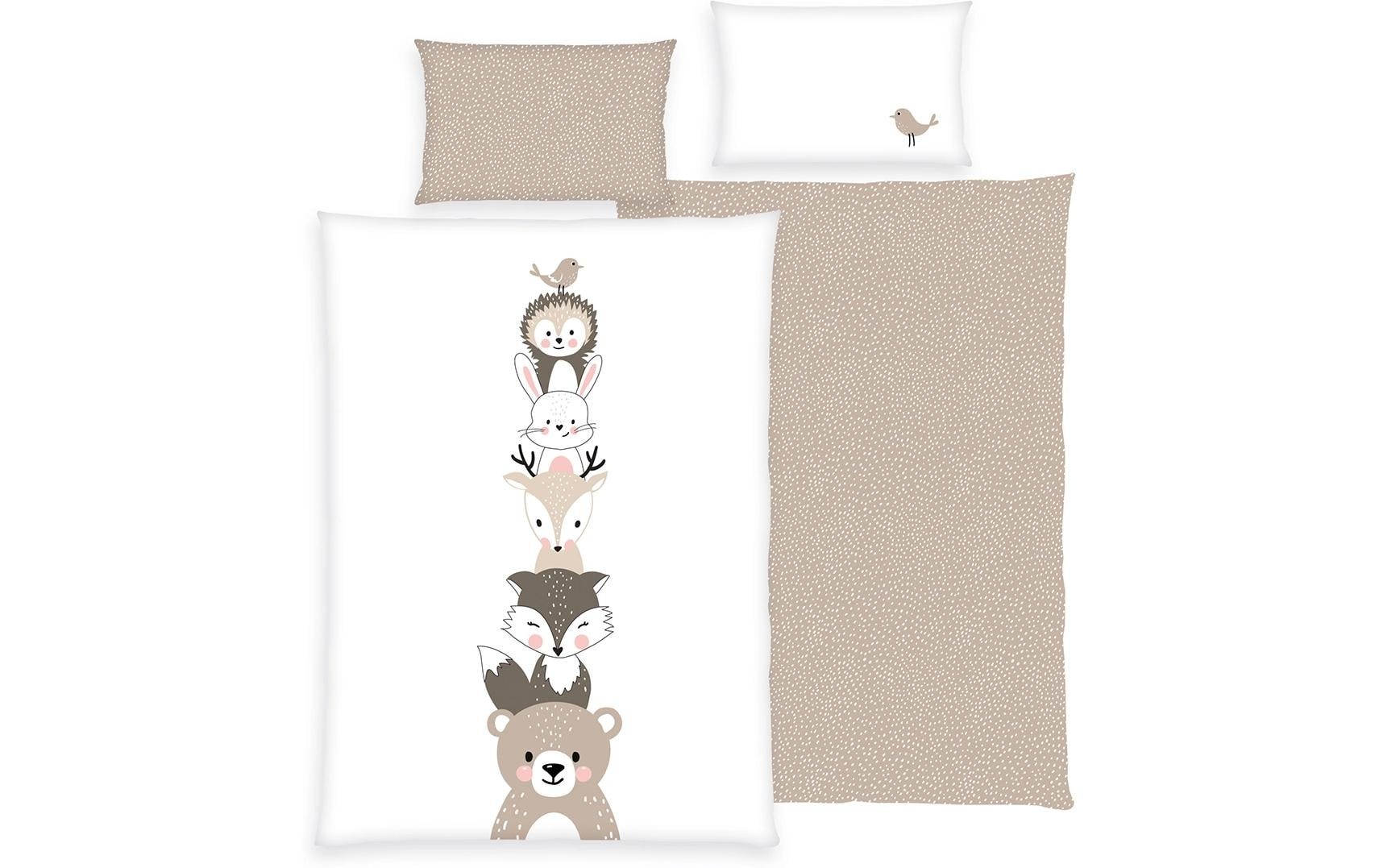 Image of Herding Kinderbettwäsche "babybest Woodland Crew" 1 mit Wendefunktion