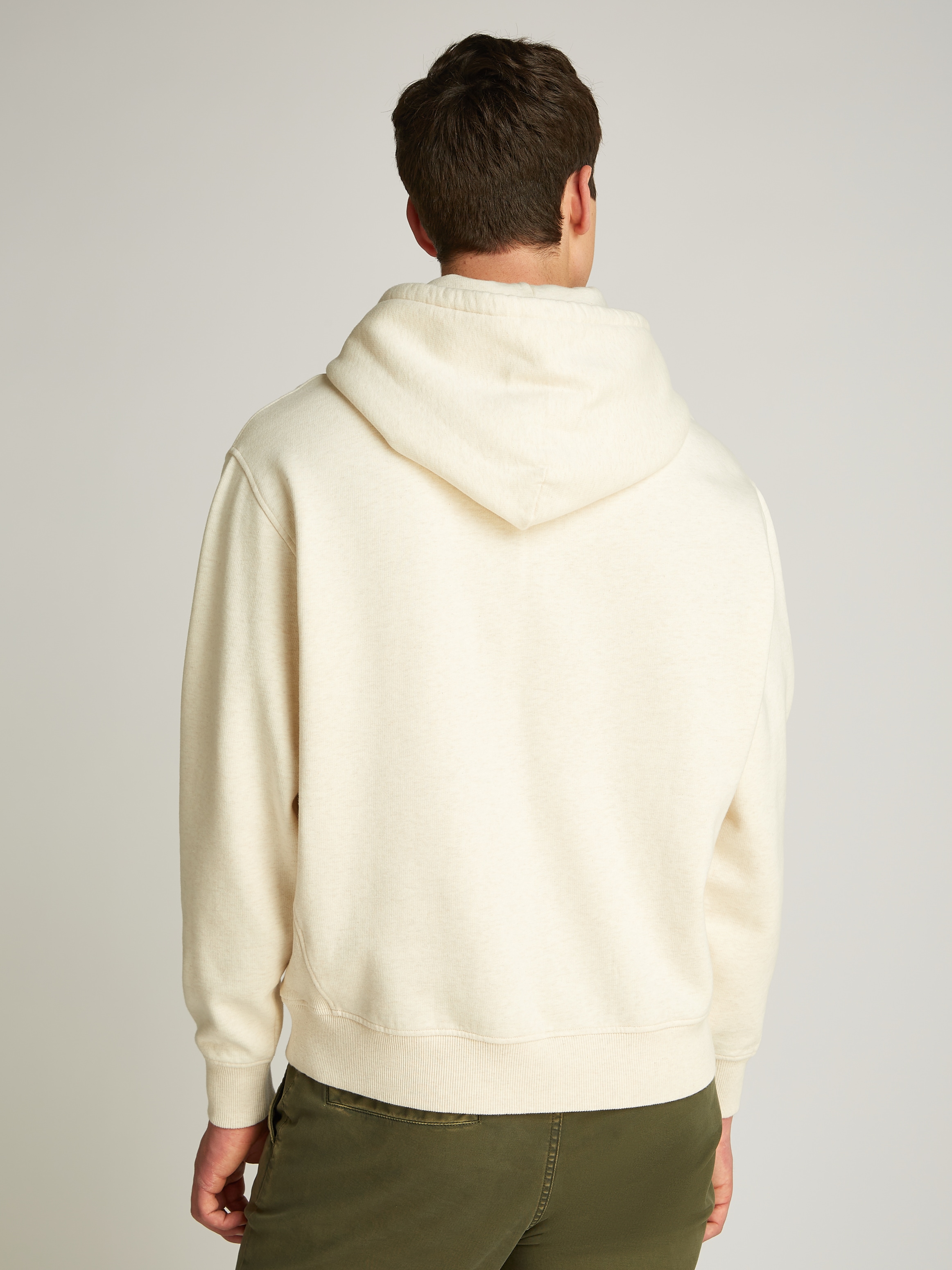 Tommy Jeans Hoodie »TJM MELANGE FLAG HOODIE«, mit grossem Logo