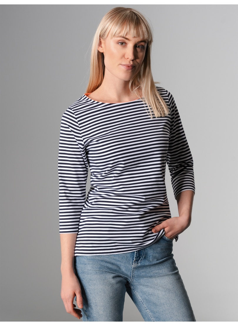 Trigema Longsleeve »TRIGEMA Shirt aus 100% Baumwolle mit 3/4-Arm«, (1 tlg.)
