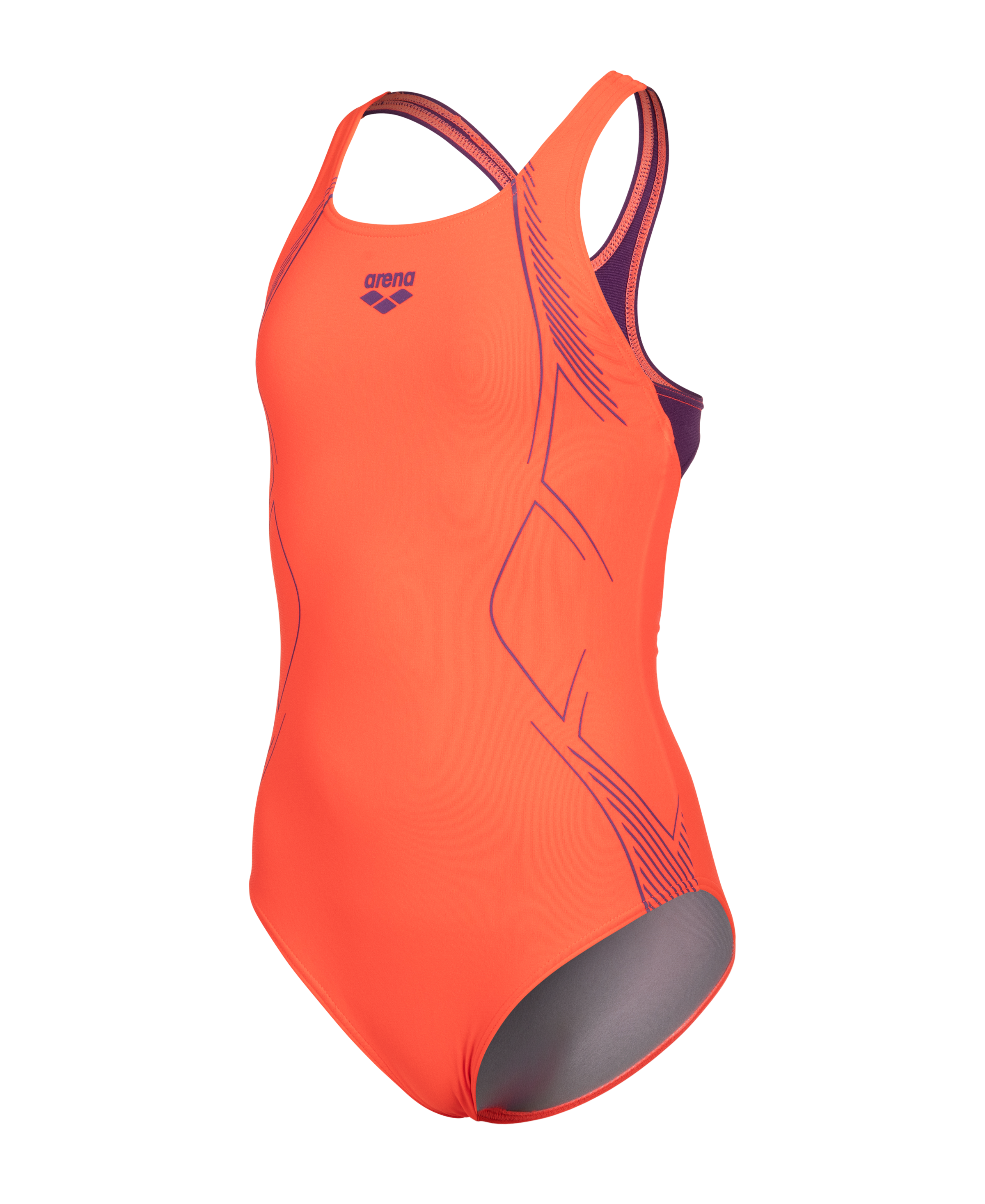 Arena Maillot de bain »G ARENA GRAPHIC SWIMSUIT SWIM PRO BACK« pour enfants, style sportif, avec protection UV UPF50+, résistant au chlore