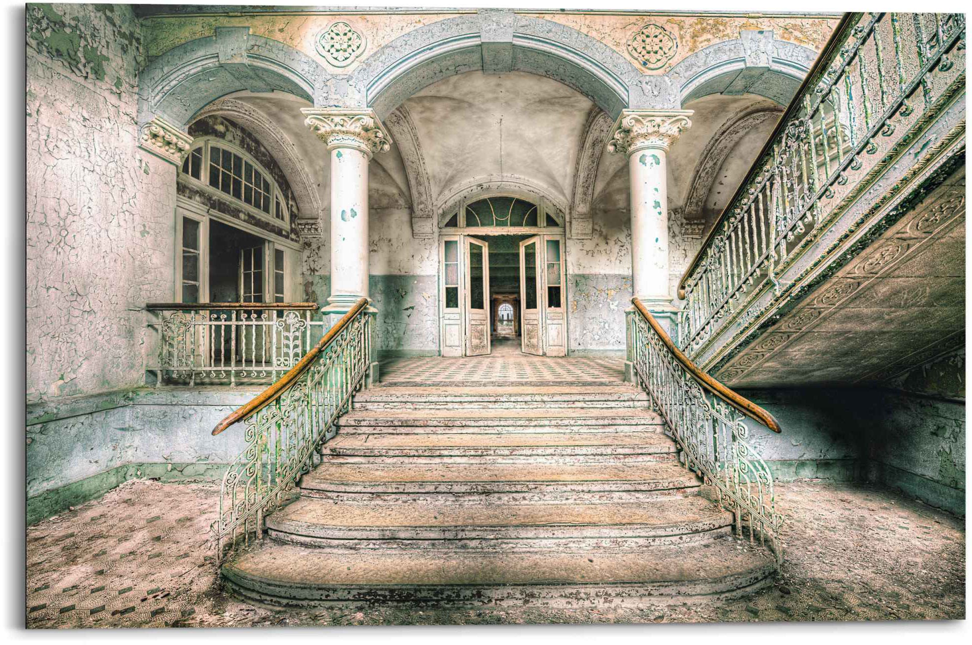 Image of Reinders! Wandbild »Wandbild Krankenhaus Treppe Urban - Alt - Verlassen - Vergangenen Ruhm«, Gebäude, (1 St.) bei Ackermann Versand Schweiz