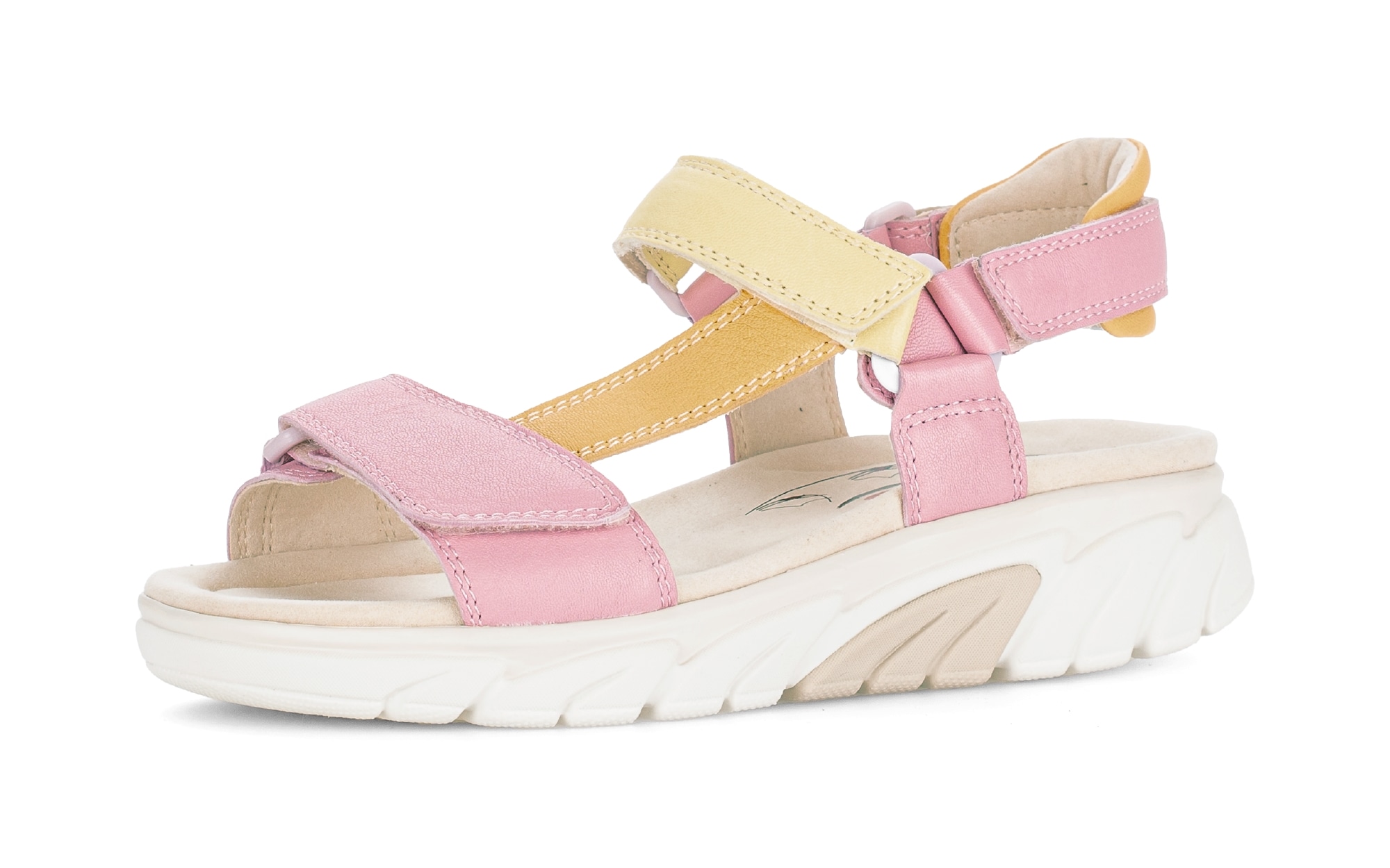 rollingsoft Sandalette  Keilabsatz, Riemchensandale im Trekking-Look, G-Weite (=weit)