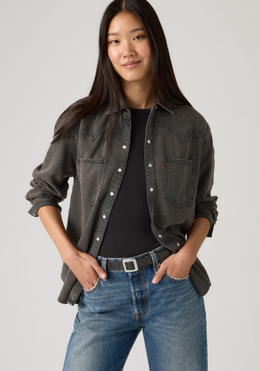 Levi's® Jeansbluse »TEODORA WESTERN SHIRT« mit Druckknöpfen