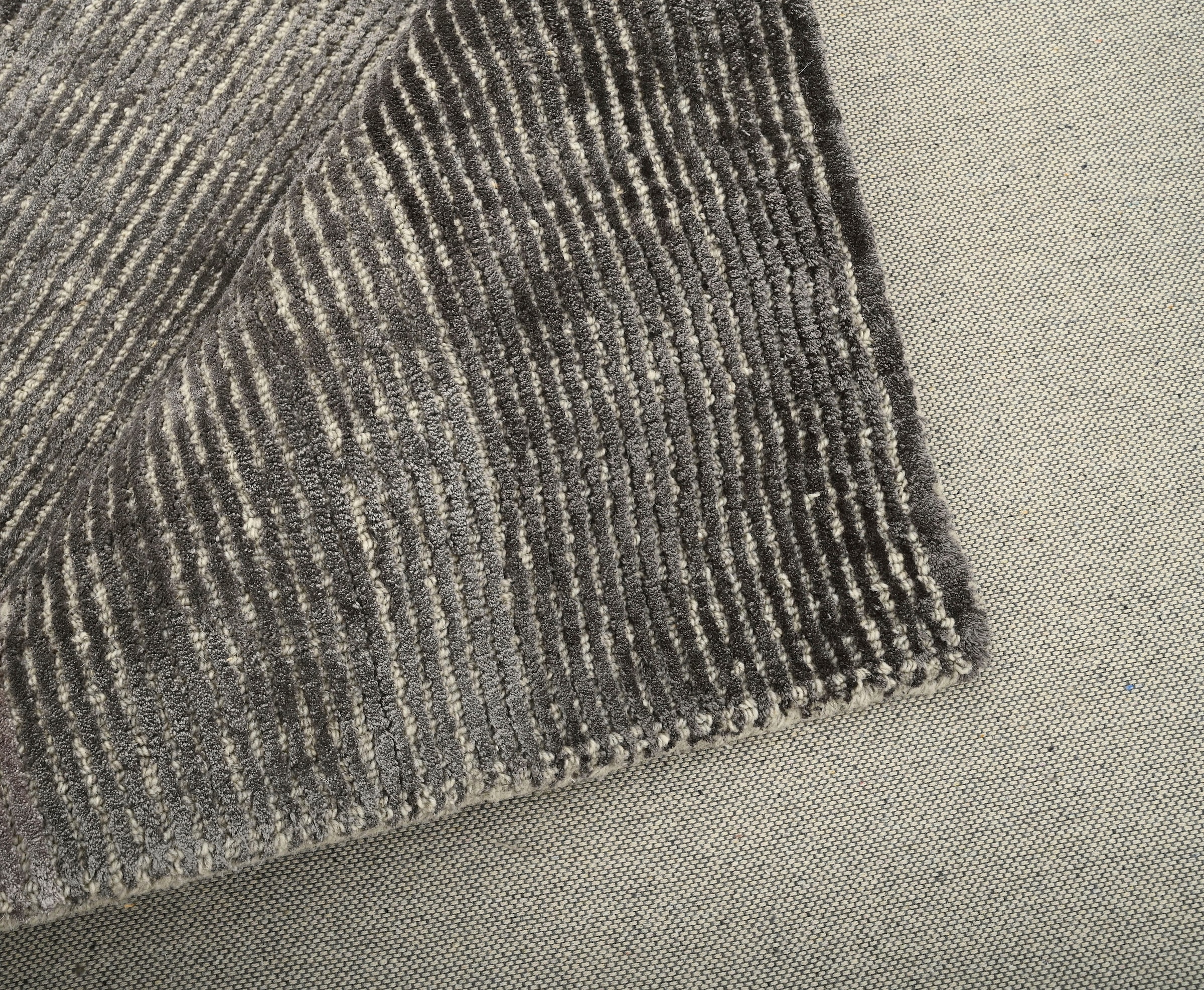 Timbers Teppich »Nebraska«, rechteckig, Design mit Streifen und Farbverlauf, mit dezentem Glanz, Viskose