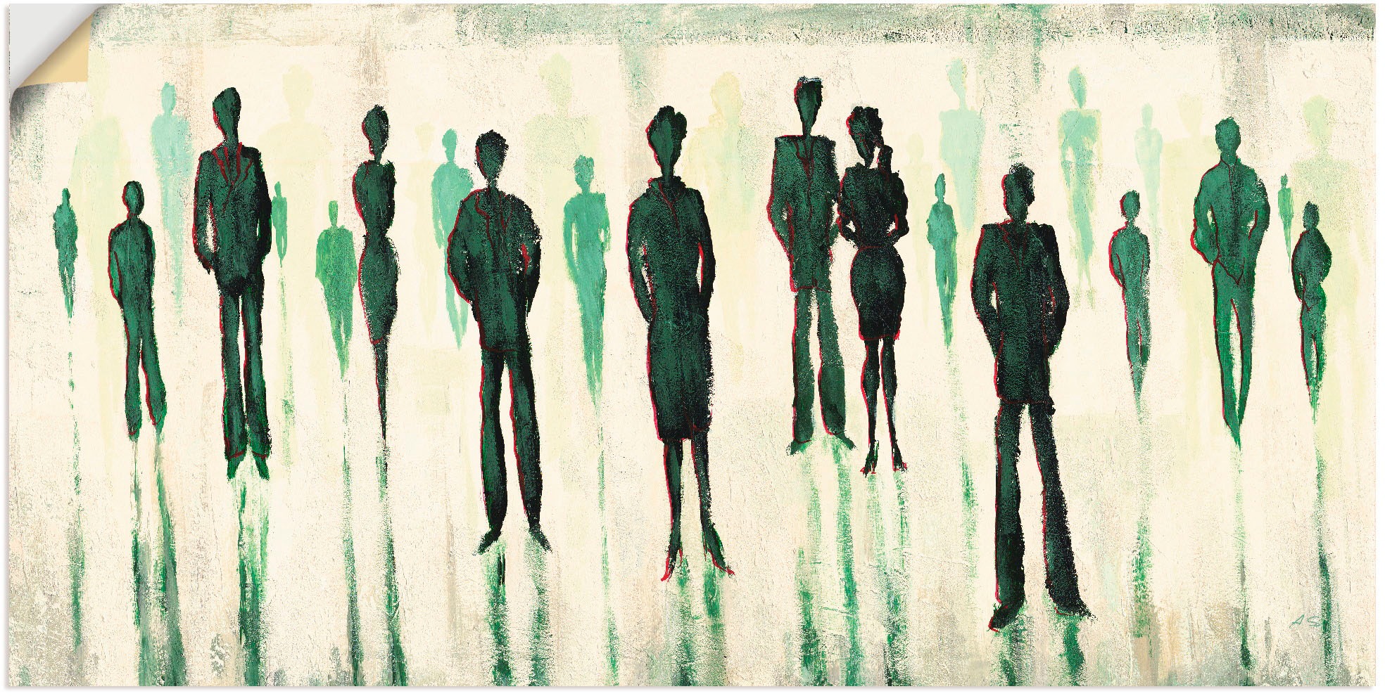 Image of Artland Wandbild »Vor allen«, Gruppen & Familien, (1 St.), in vielen Grössen & Produktarten - Alubild / Outdoorbild für den Aussenbereich, Leinwandbild, Poster, Wandaufkleber / Wandtattoo auch für Badezimmer geeignet bei Ackermann Versand Schweiz