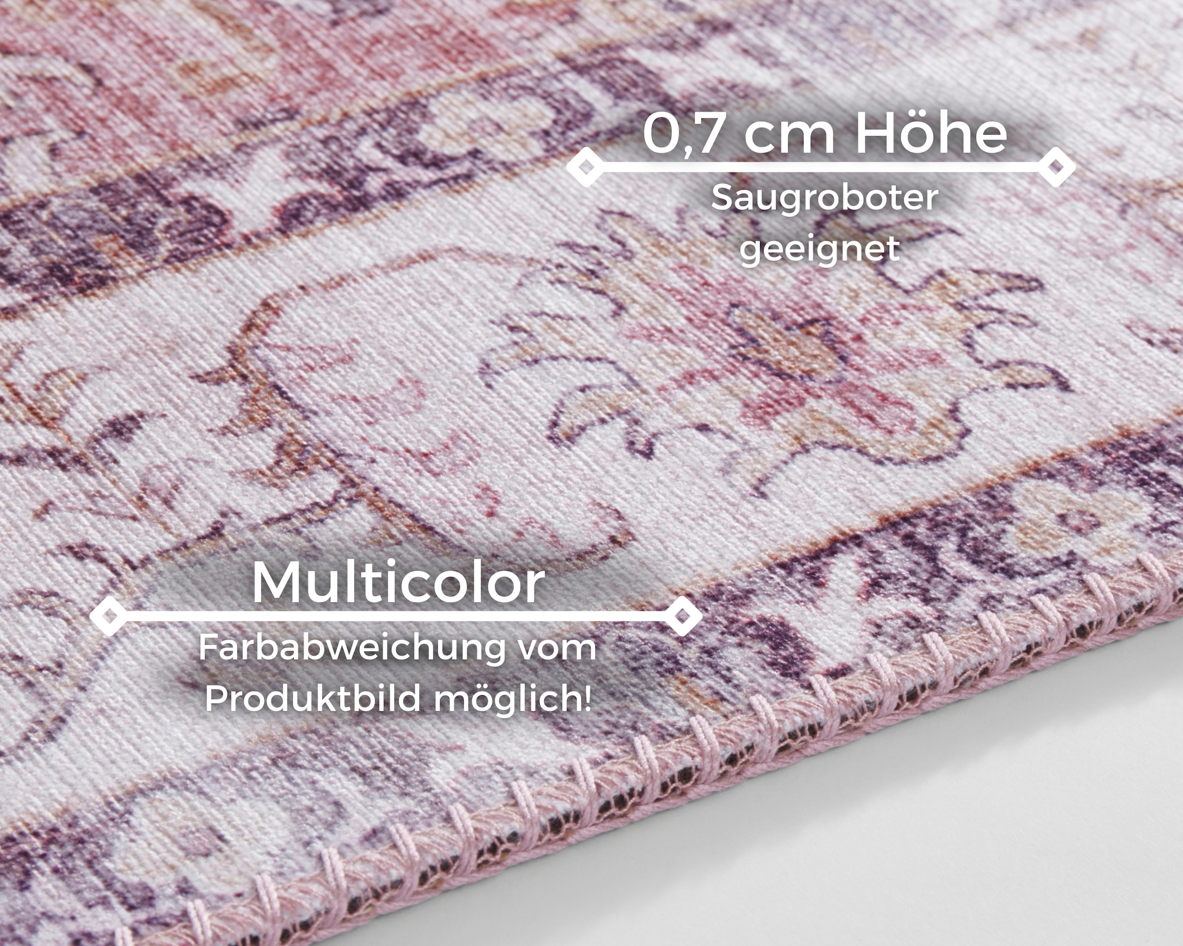 NORTHRUGS Tapis »Vivana« Rectangulaire 5 mm Höhe Orientalisch, Läufer, Vintage, Wohnzimmer, Schlafzimmer, Esszimmer