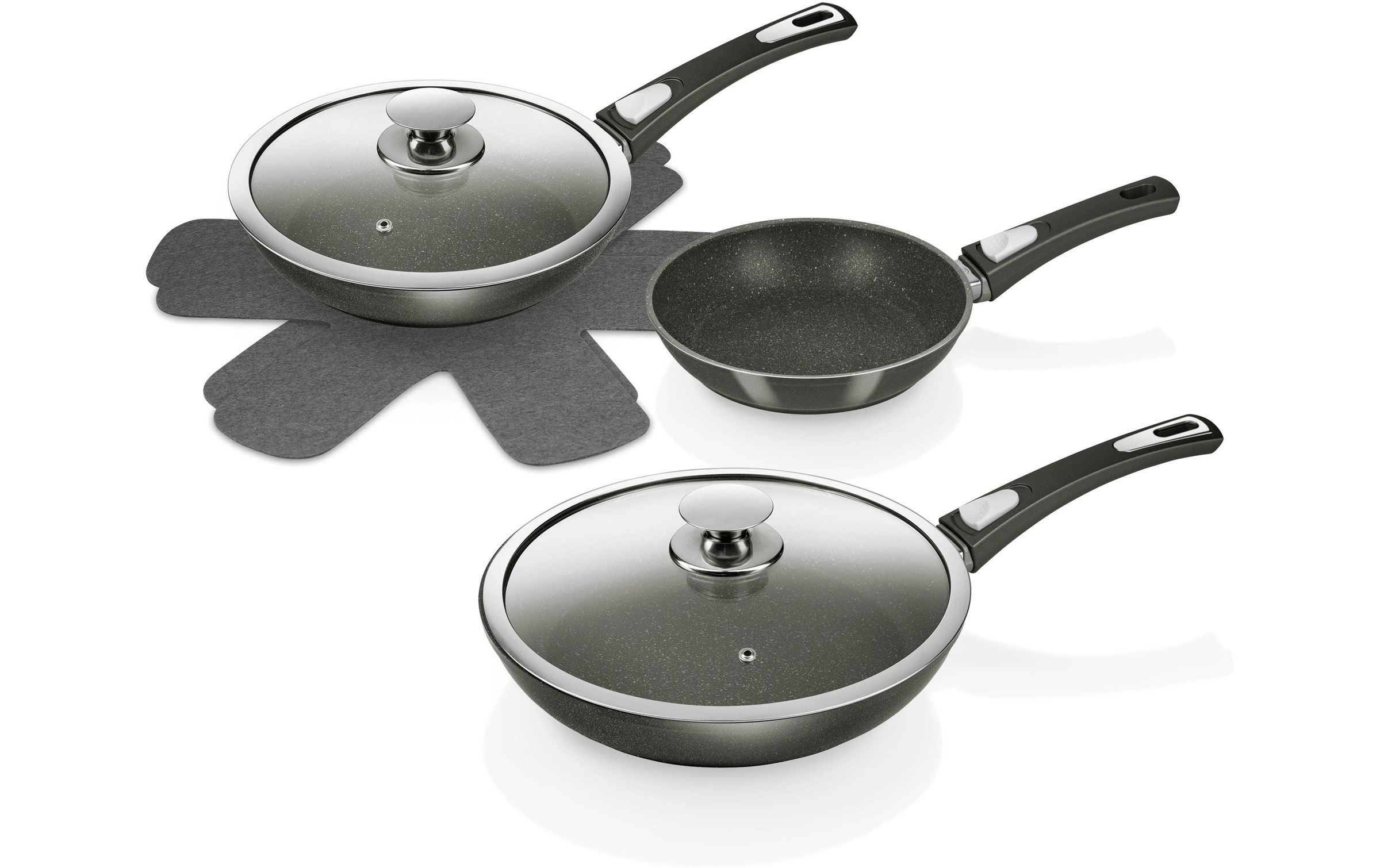 Image of Genius Pfannen-Set "Set 20 cm/24 cm/28 cm" Edelstahl