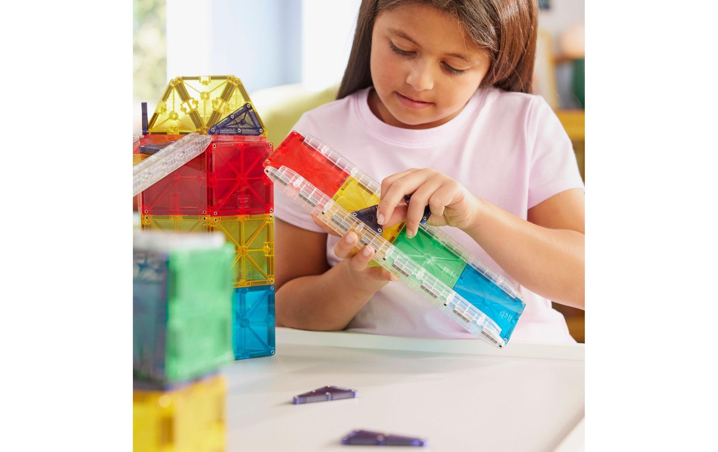   Steinbaukasten »Magna-Tiles Rail Racers Deluxe 90 Teile«