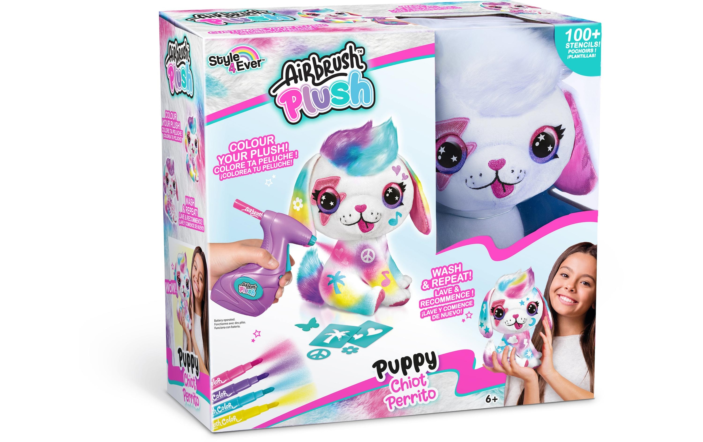 Plüschfigur »Canal Toys Airbrush Plüsch Hund«