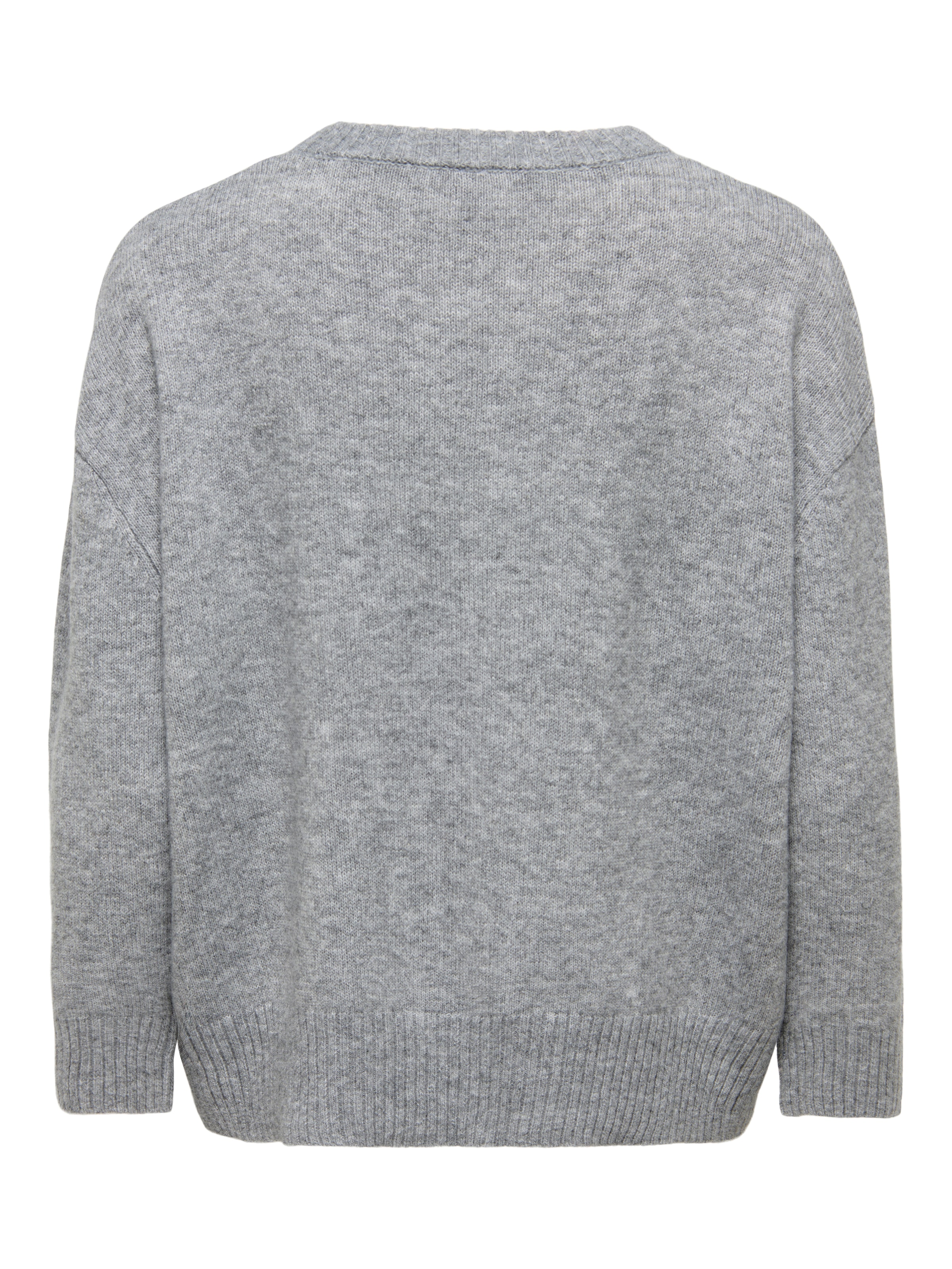 ONLY Pull à col rond »ONLALIVIA LS HIGH-LOW O-NECK NOOS KNT« mélange de matériaux, coupe régulière