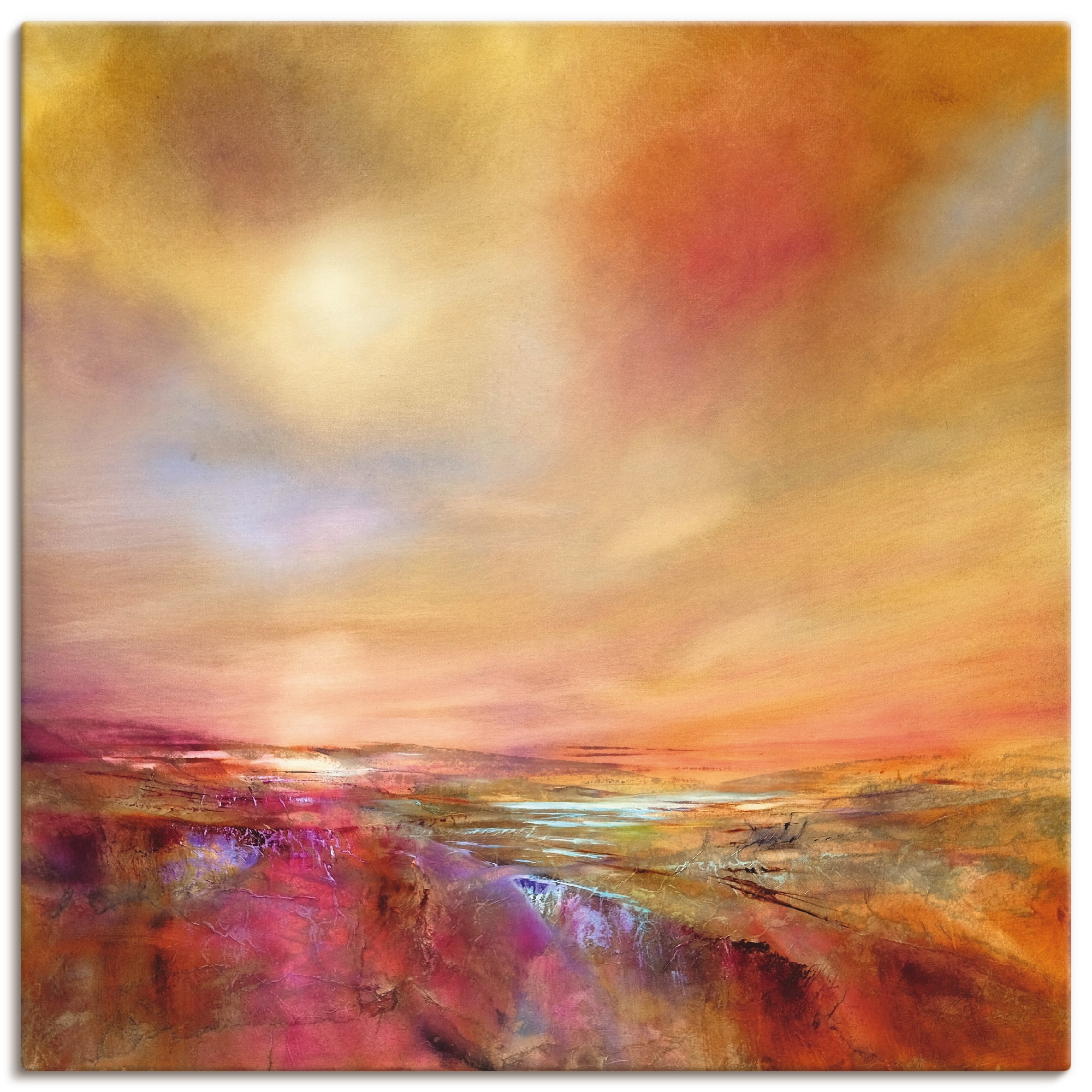 Image of Artland Leinwandbild "Den Himmel berühren" Berge 1 Stk. tlg. auf Holzrahmen gespannt