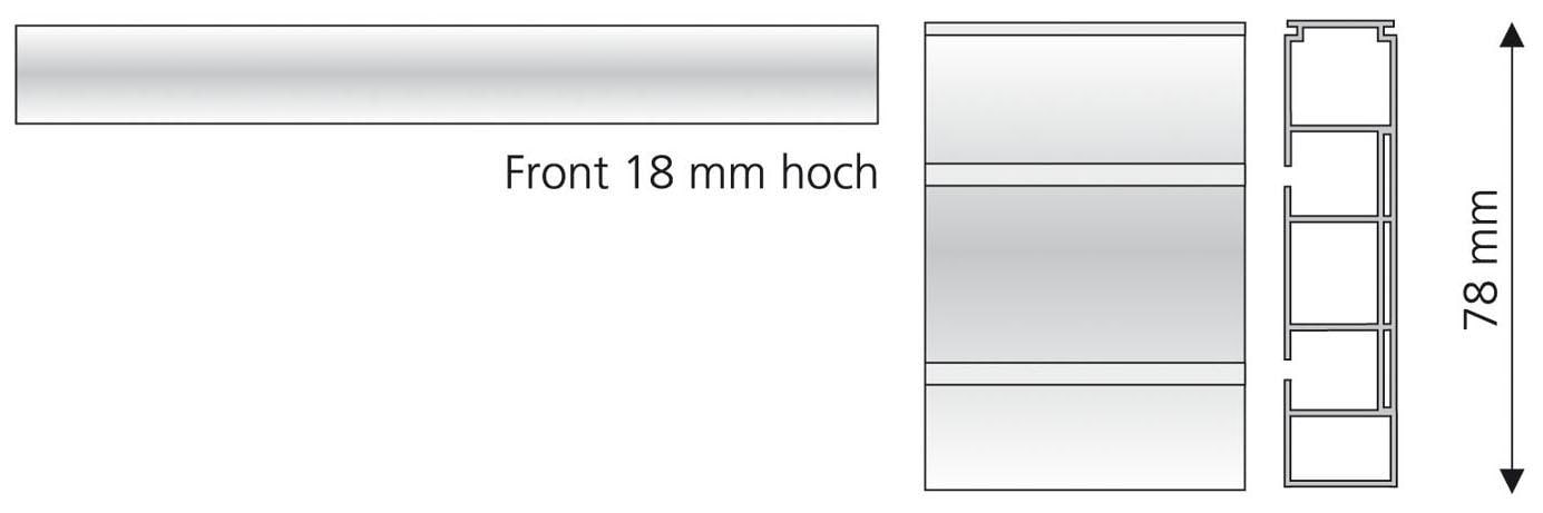 Liedeco Gardinenstange, 2 läufig-läufig, Fixmass