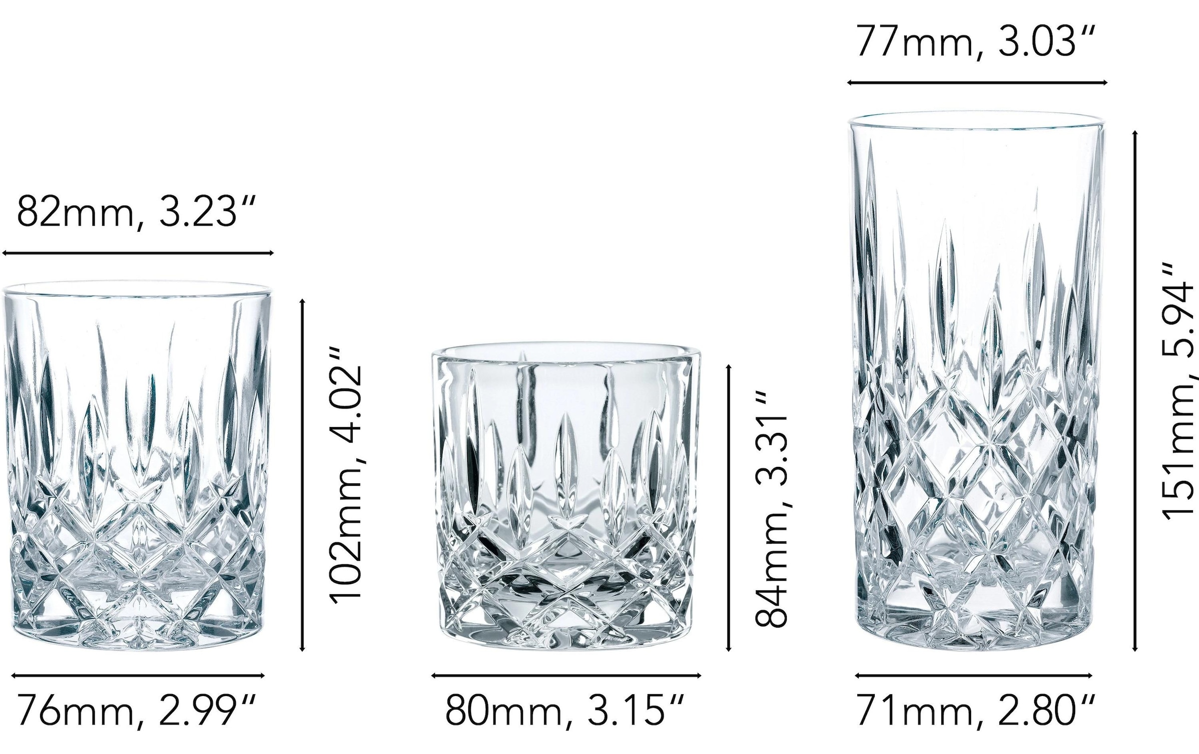 Nachtmann Verre à long drink »Noblesse« Made in Germany, 18-teilig