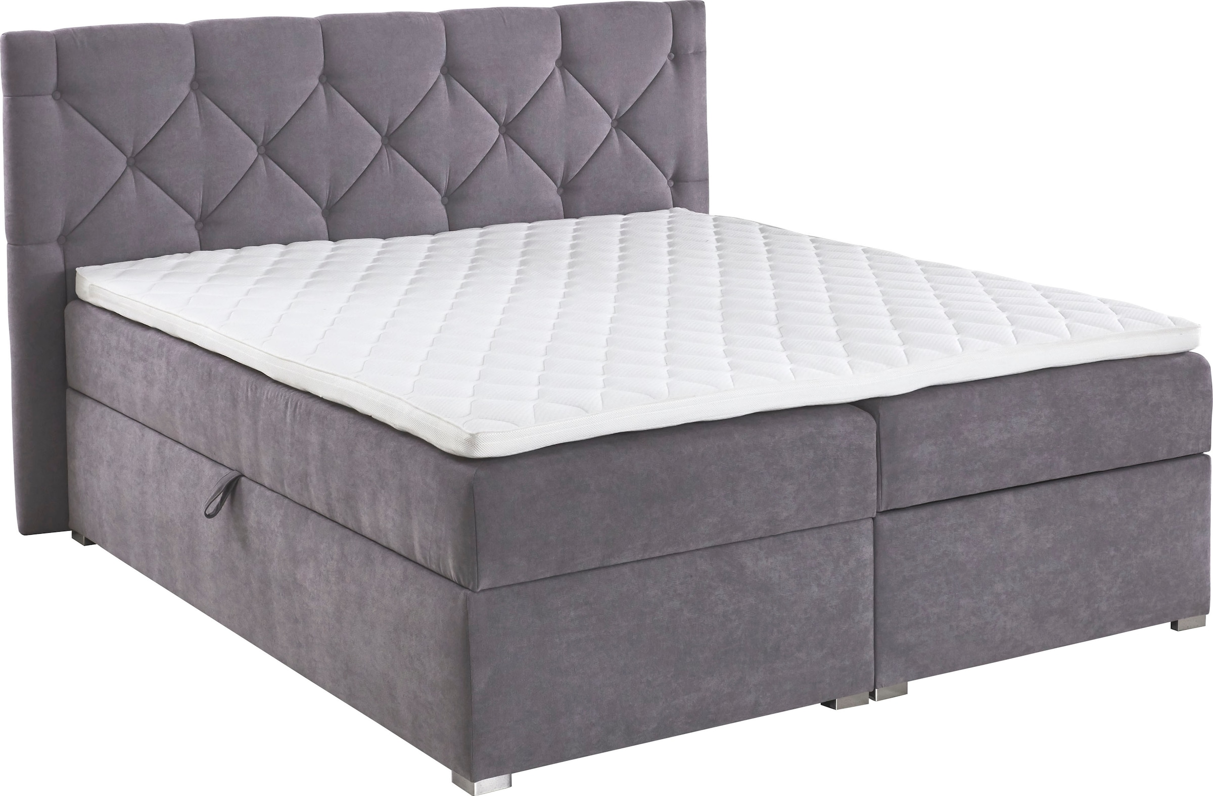 ATLANTIC home collection Boxbett »Meike«, mit XXL-Bettkasten und Topper