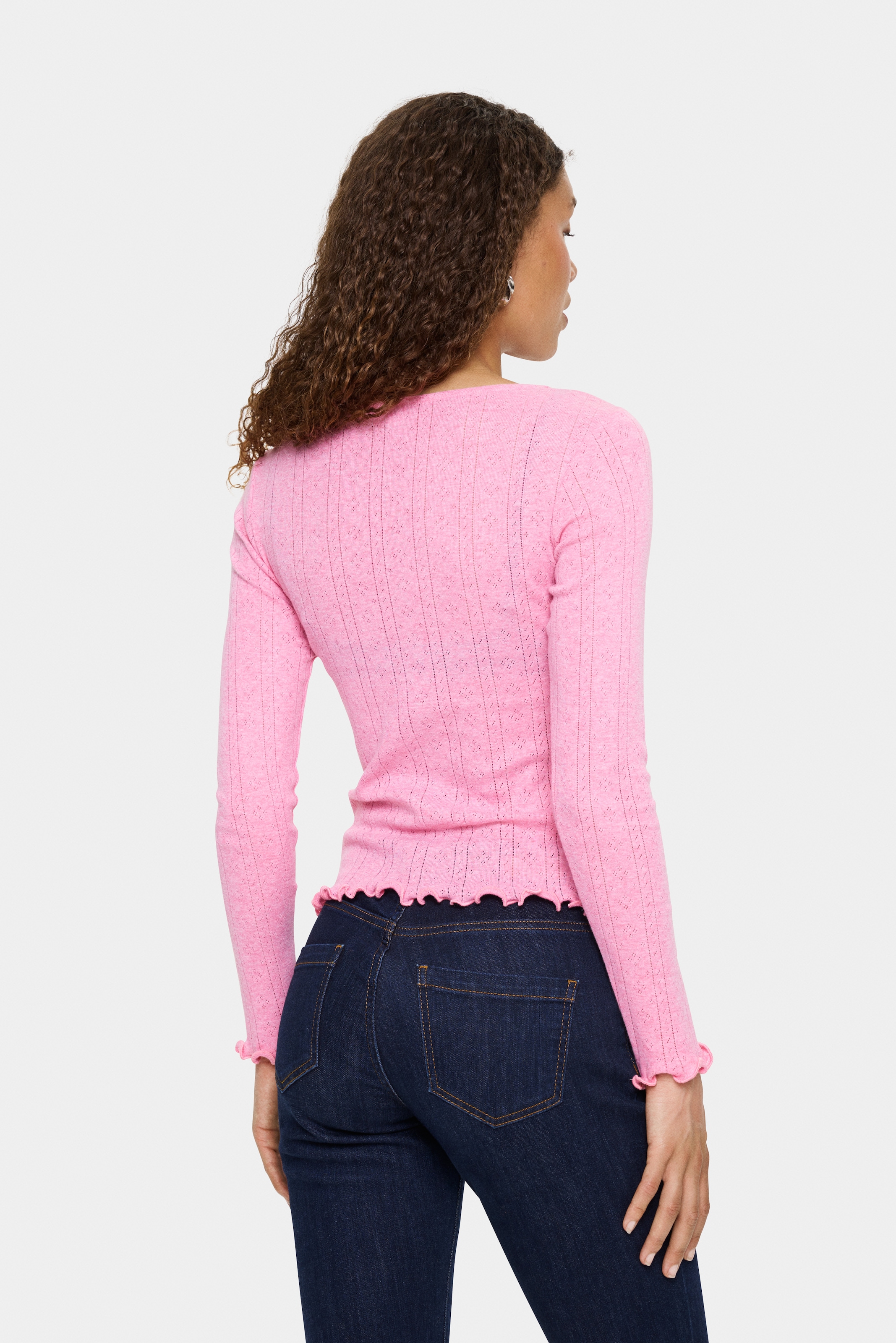 Saint Tropez Langarmshirt »GruSZ«, gewellter Saum
