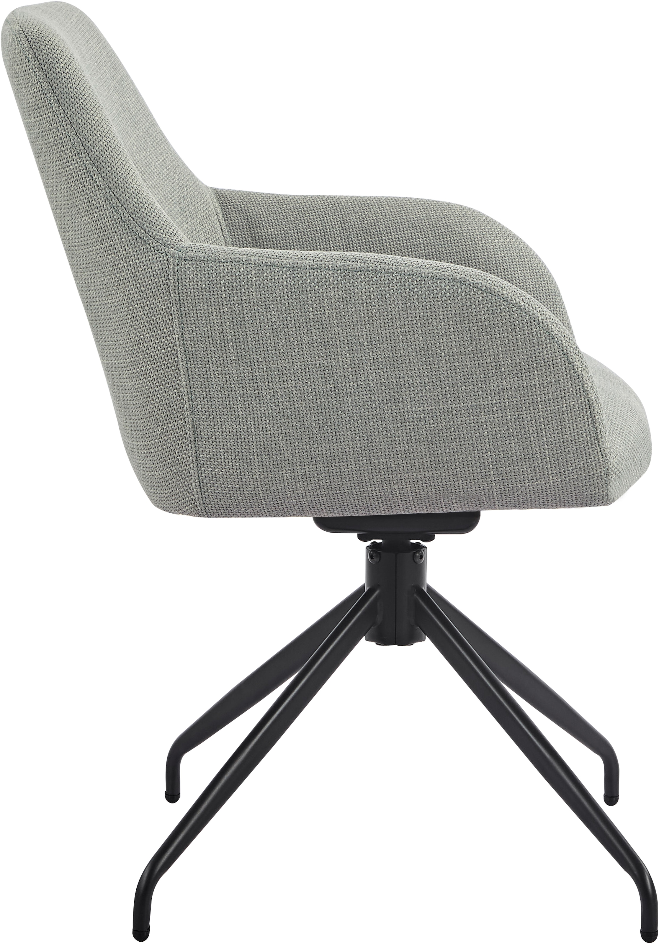HELA Chaise avec accoudoirs »TRIEST« (Ensemble) 1 cuisfauteuil pivotant à 360°, cadre plié, fonction relax, accoudoirs