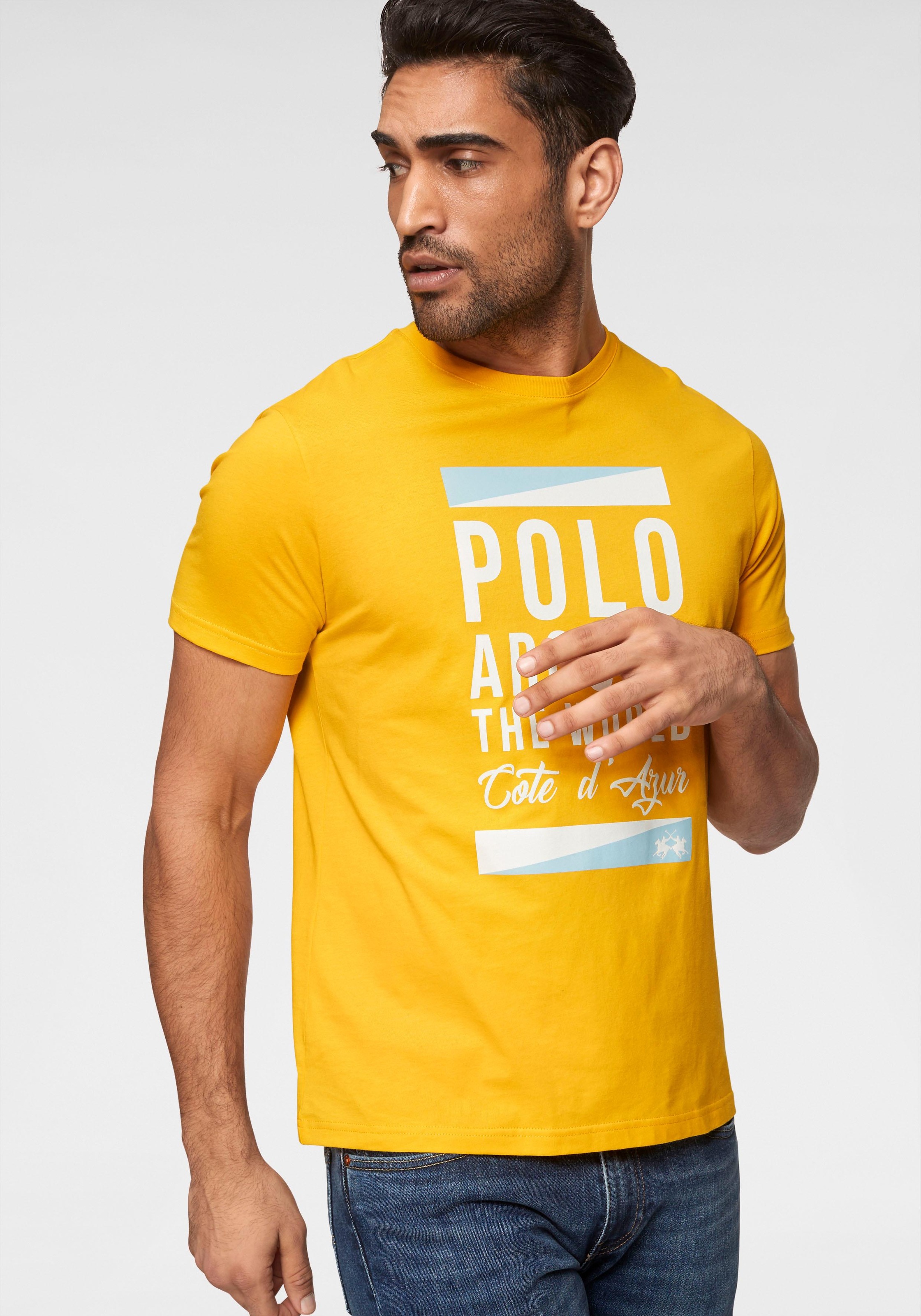 Image of La Martina Rundhalsshirt »NORWOOD«, mit grossem Print bei Ackermann Versand Schweiz