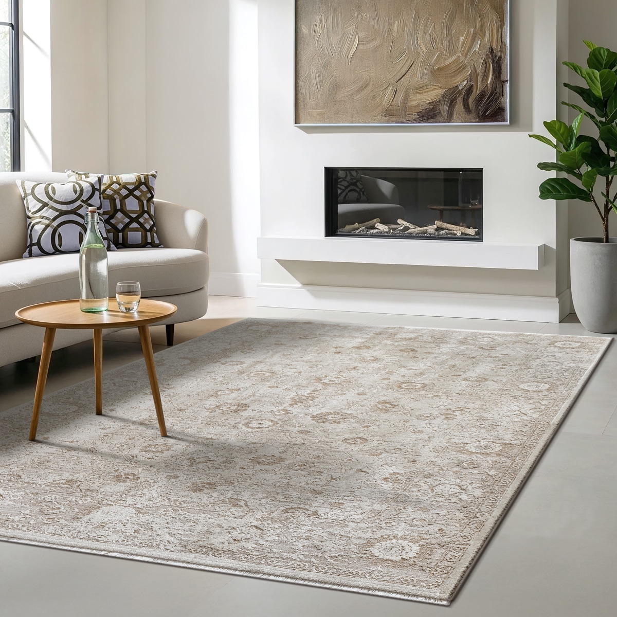 Image of the carpet Designteppich "Nuvra" rechteckig 15 mm Höhe abstrakt