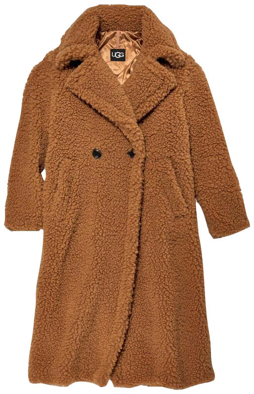 UGG Fellimitatmantel »W GERTRUDE LONG TEDDY COAT«