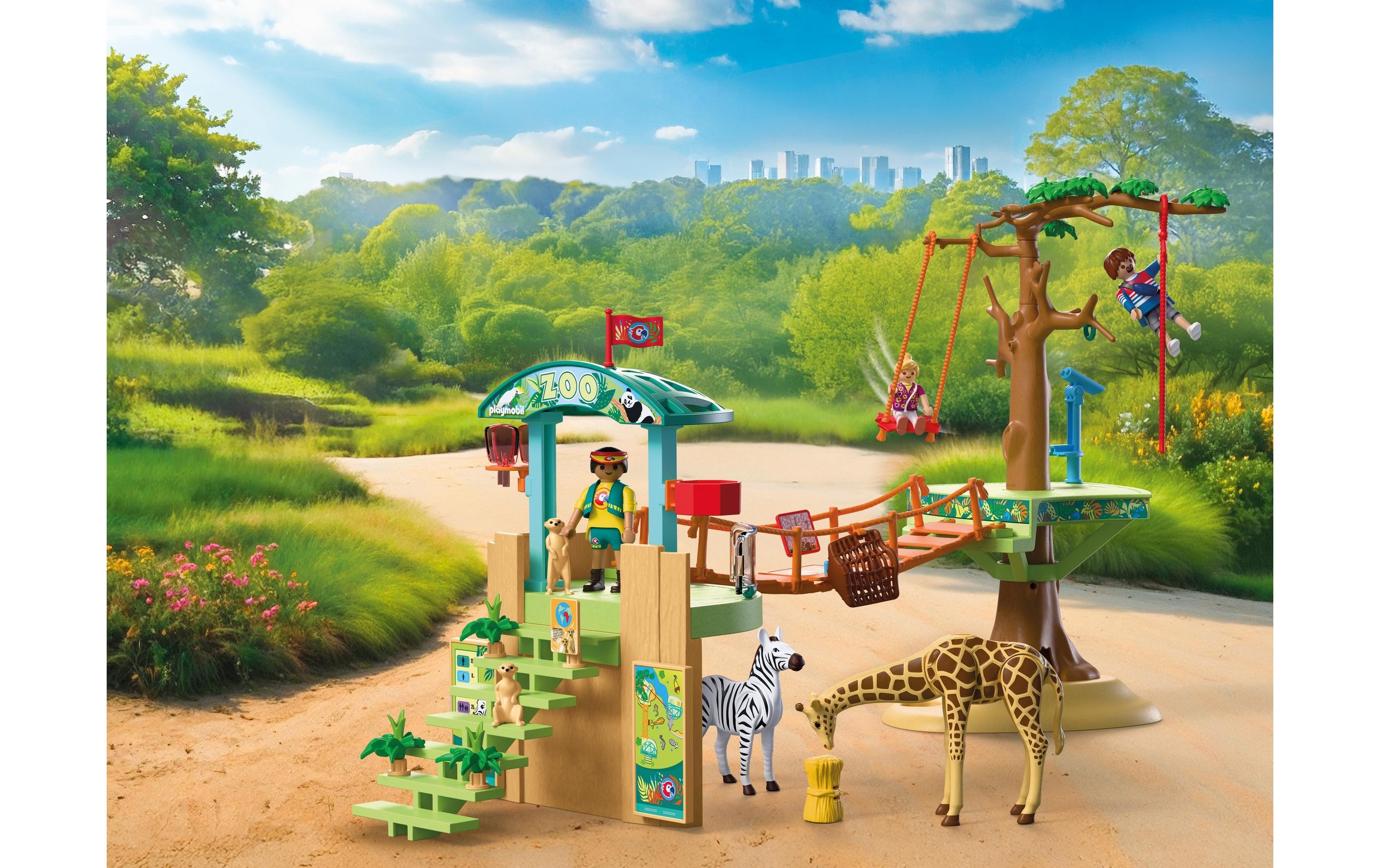 Playmobil® Jeu de construction »Zoo: Wildnis-Kletterpark (72070), Animals & Friends« Made in Europe
