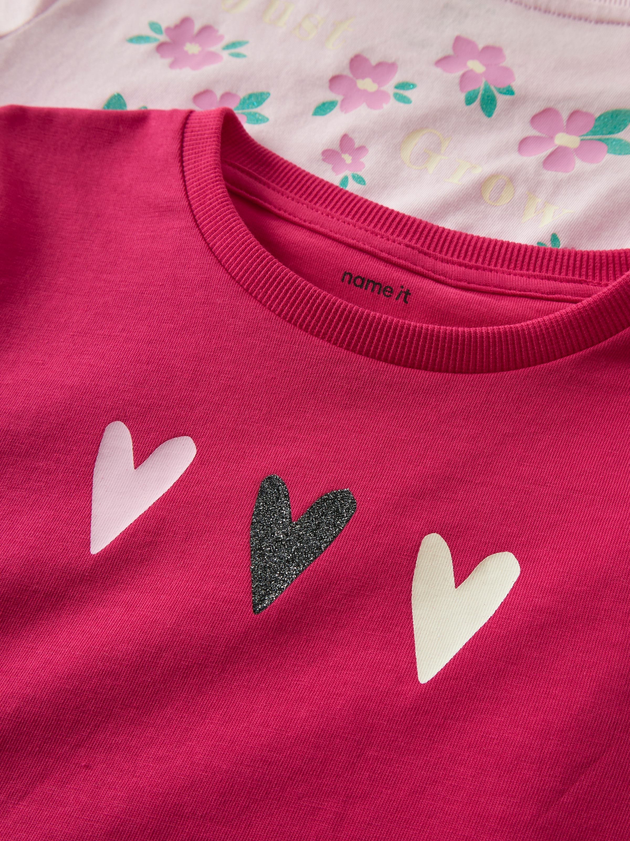 Name It T-shirt »NMFFINULA 2P NREG SS TOP BOX PB« Paquet, 2